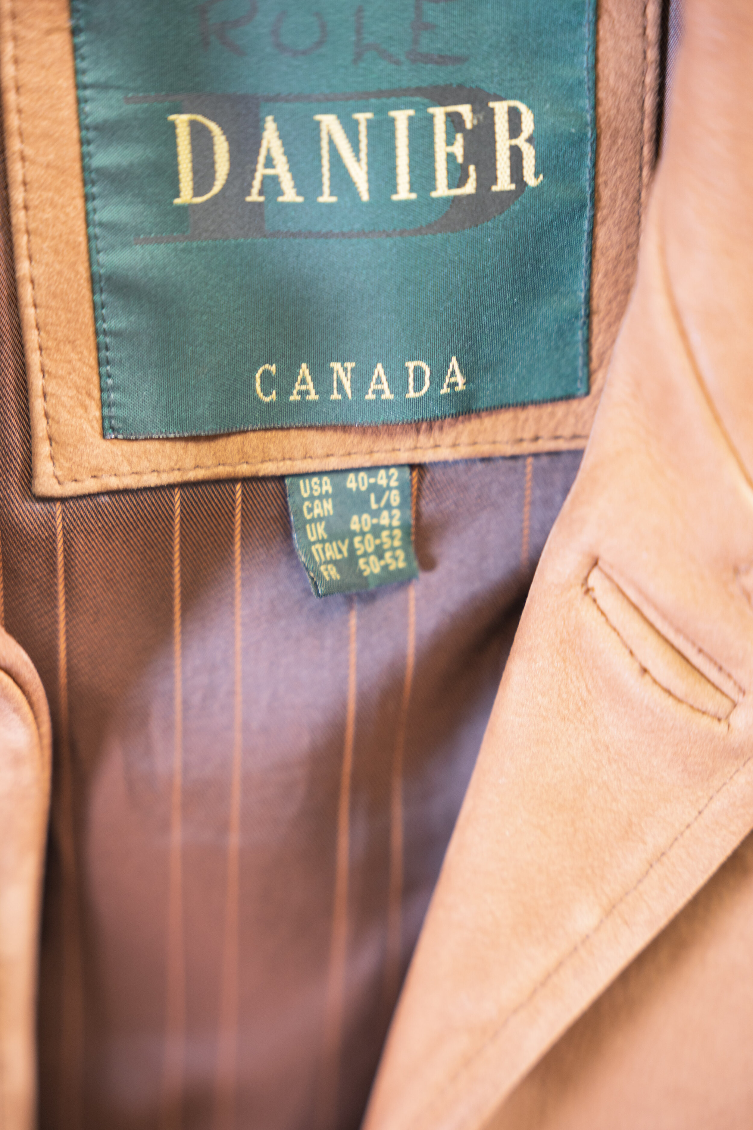 Danier Brown Leather Jacket — Call the 