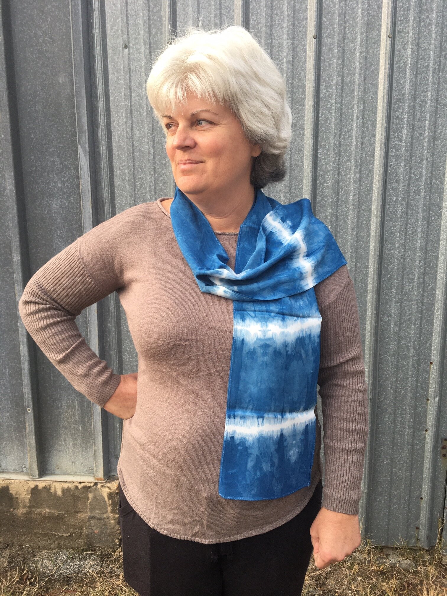 Shibori Rayon Scarf 
