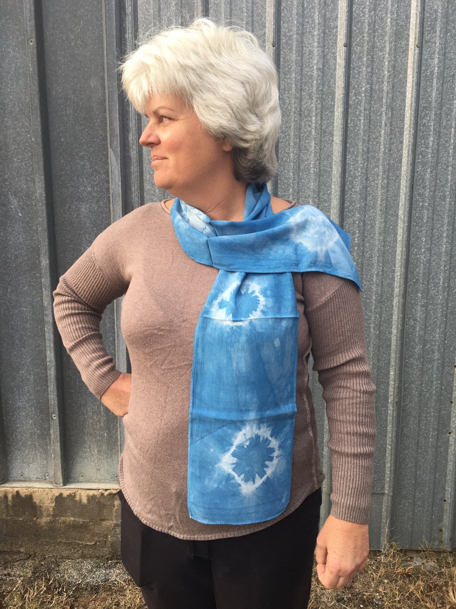 Shibori Rayon Scarf 