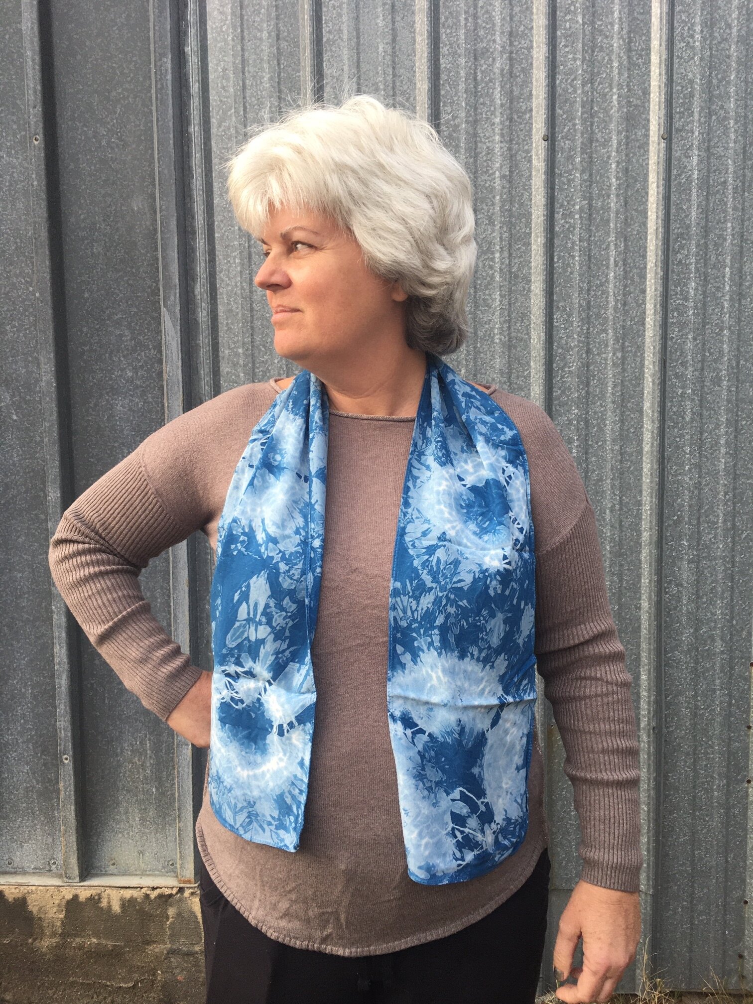 Shibori Rayon Scarf 