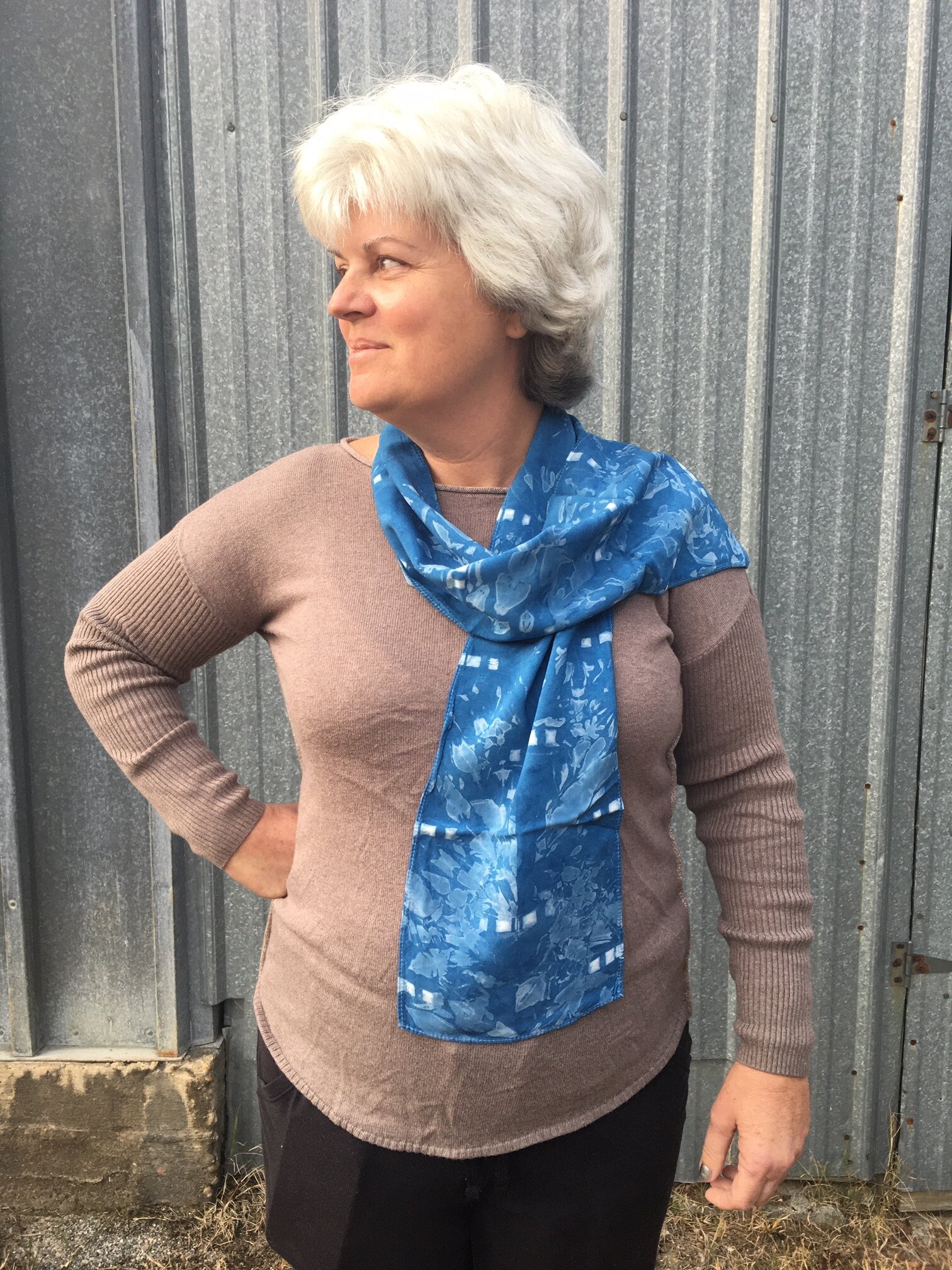 Shibori Rayon Scarf 