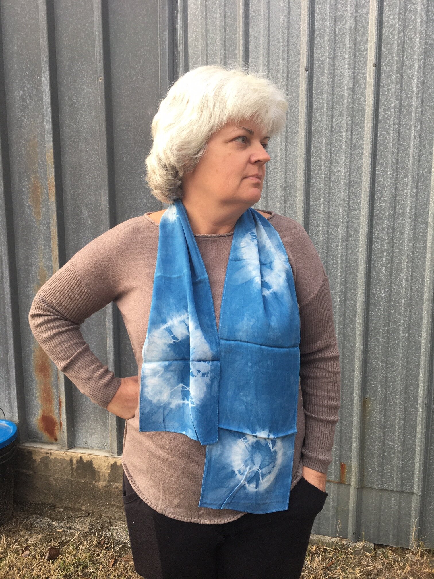 Shibori Rayon Scarf 