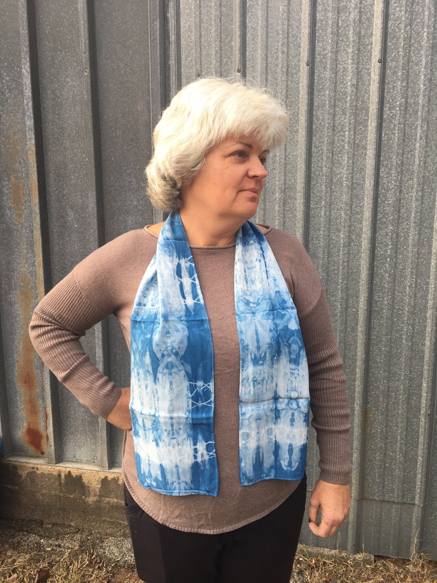 Shibori Rayon Scarf 