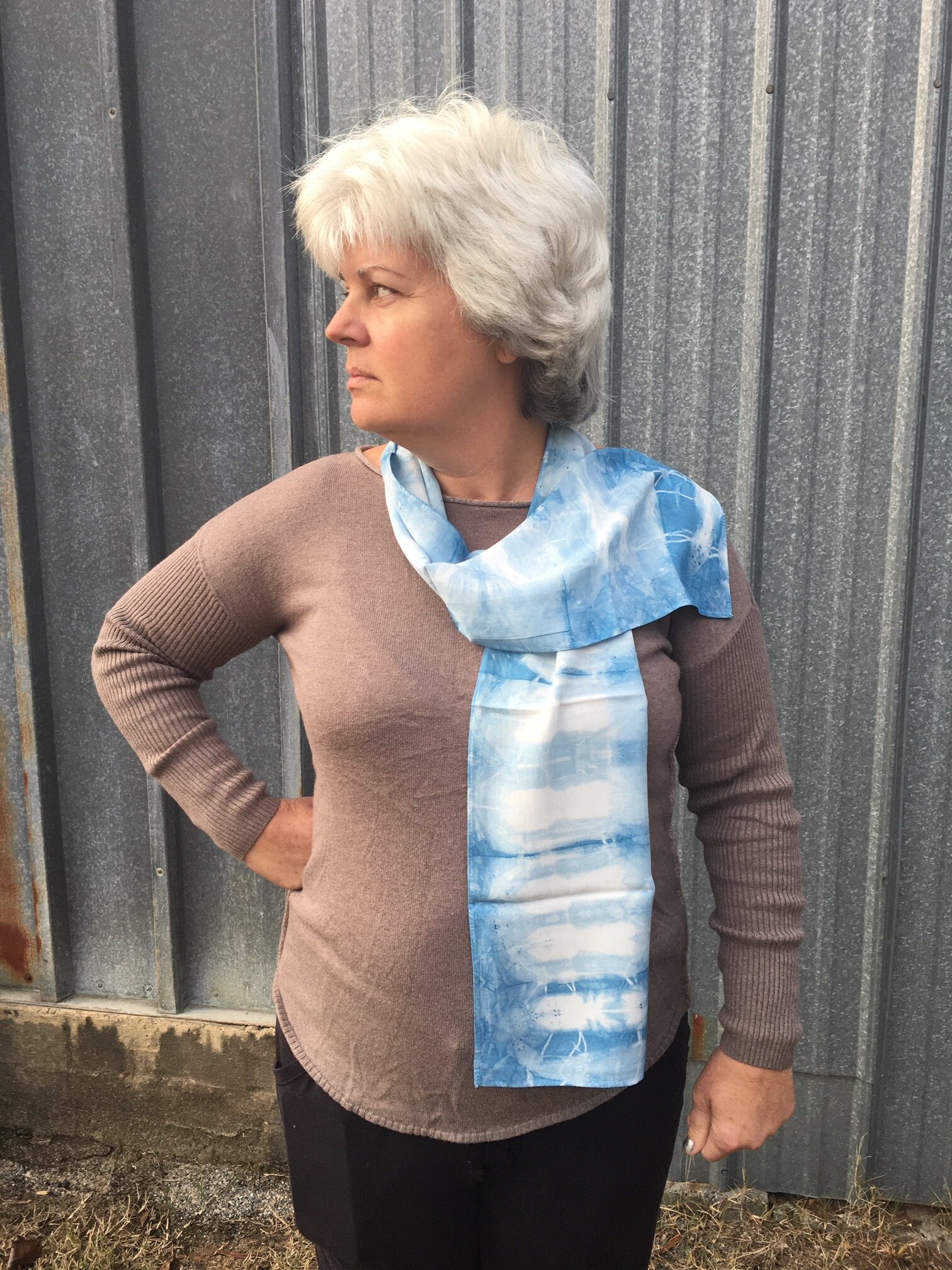 Shibori Rayon Scarf 