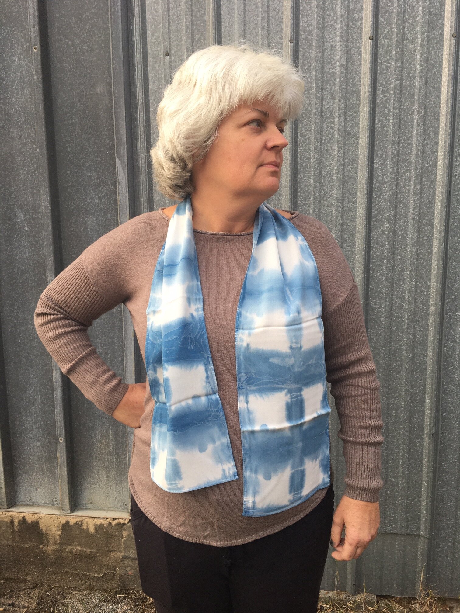 Shibori Rayon Scarf 