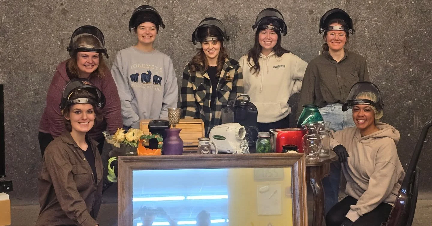 Welcomed new faces, celebrated one last time with an old friend, and smashed out some stress together.