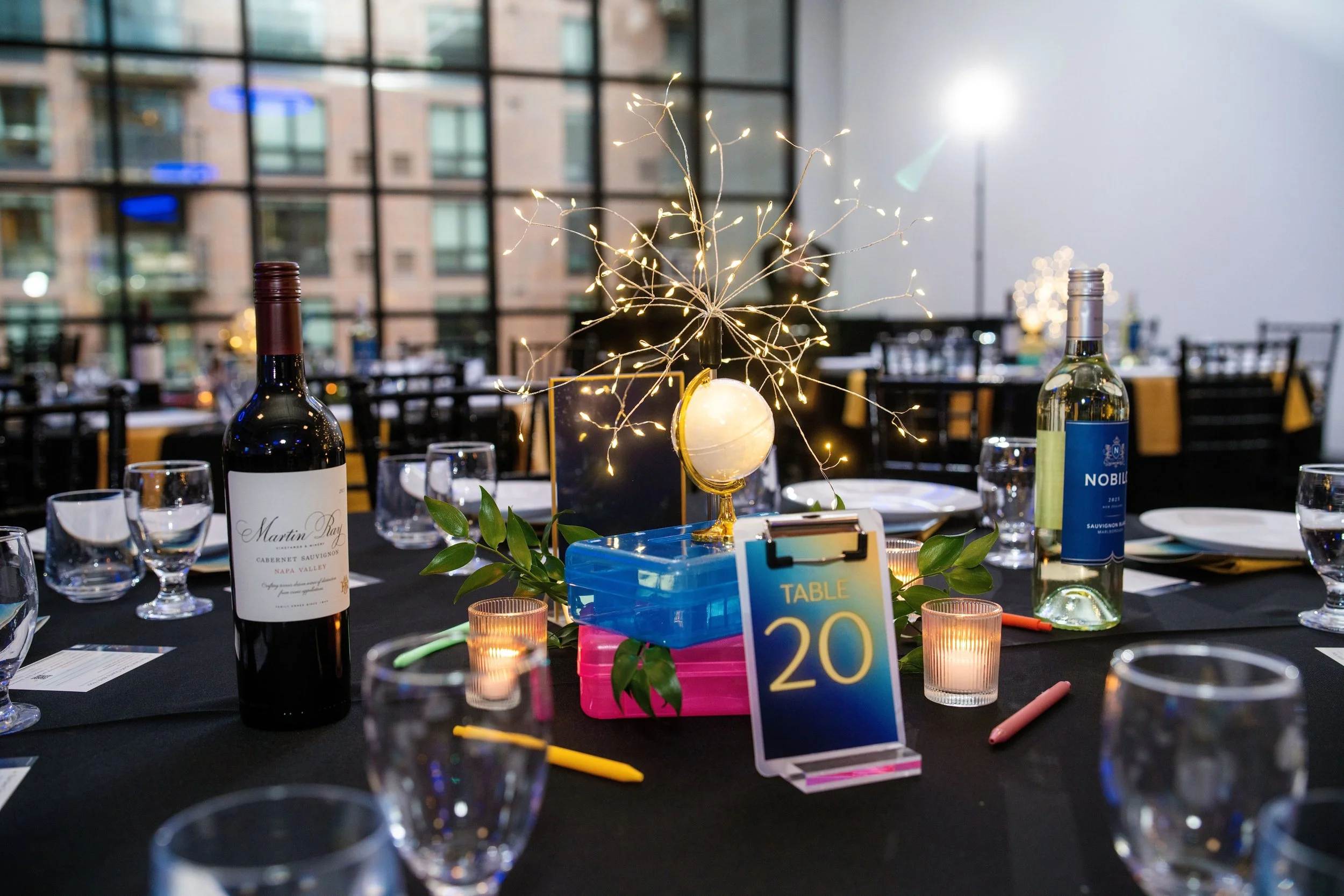 Great MN School Event Design Planning centerpiece