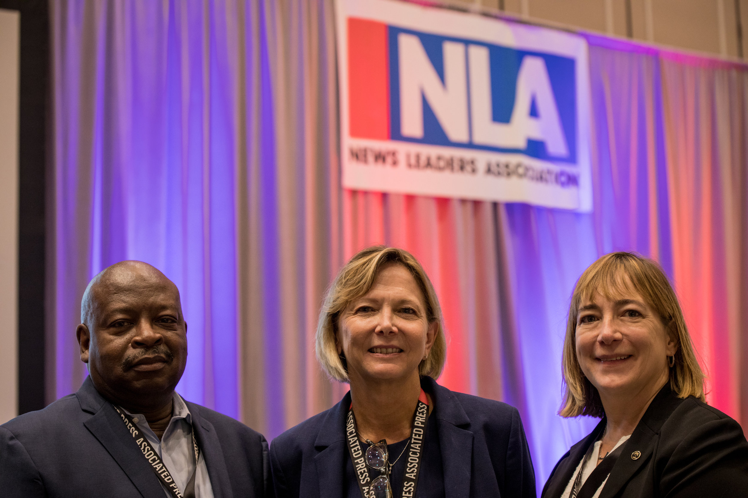  Nancy Barnes, Angie Muhs and Michael Days at the NLA Conference Opening.  Photo Courtesy: Eric Pritchett  