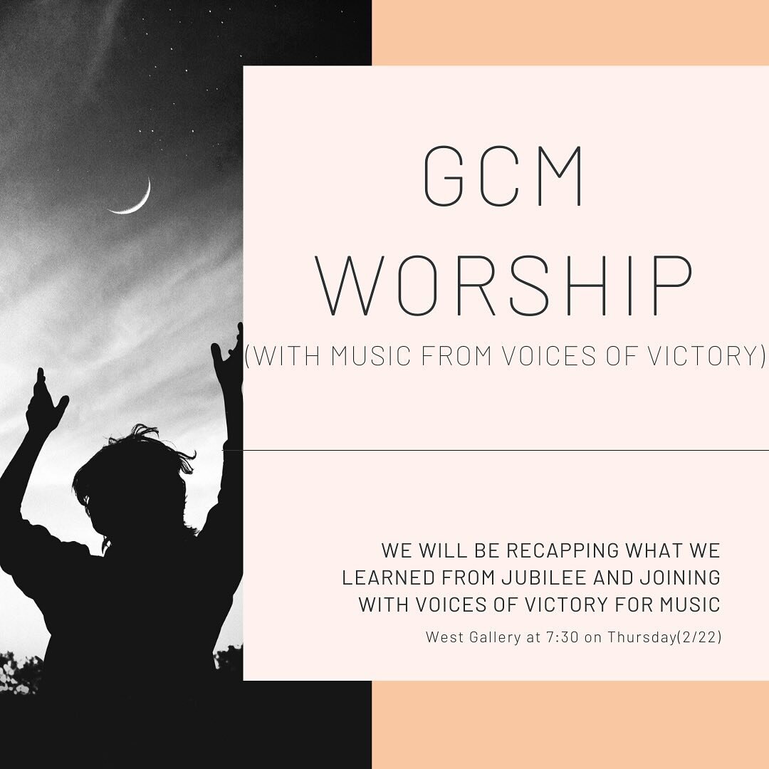 Come out for an awesome of music and praise! Voices of Victory will be leading us in song and we&rsquo;ll hear from some students who attended Jubilee and what they experienced. Come and and enjoy with us!