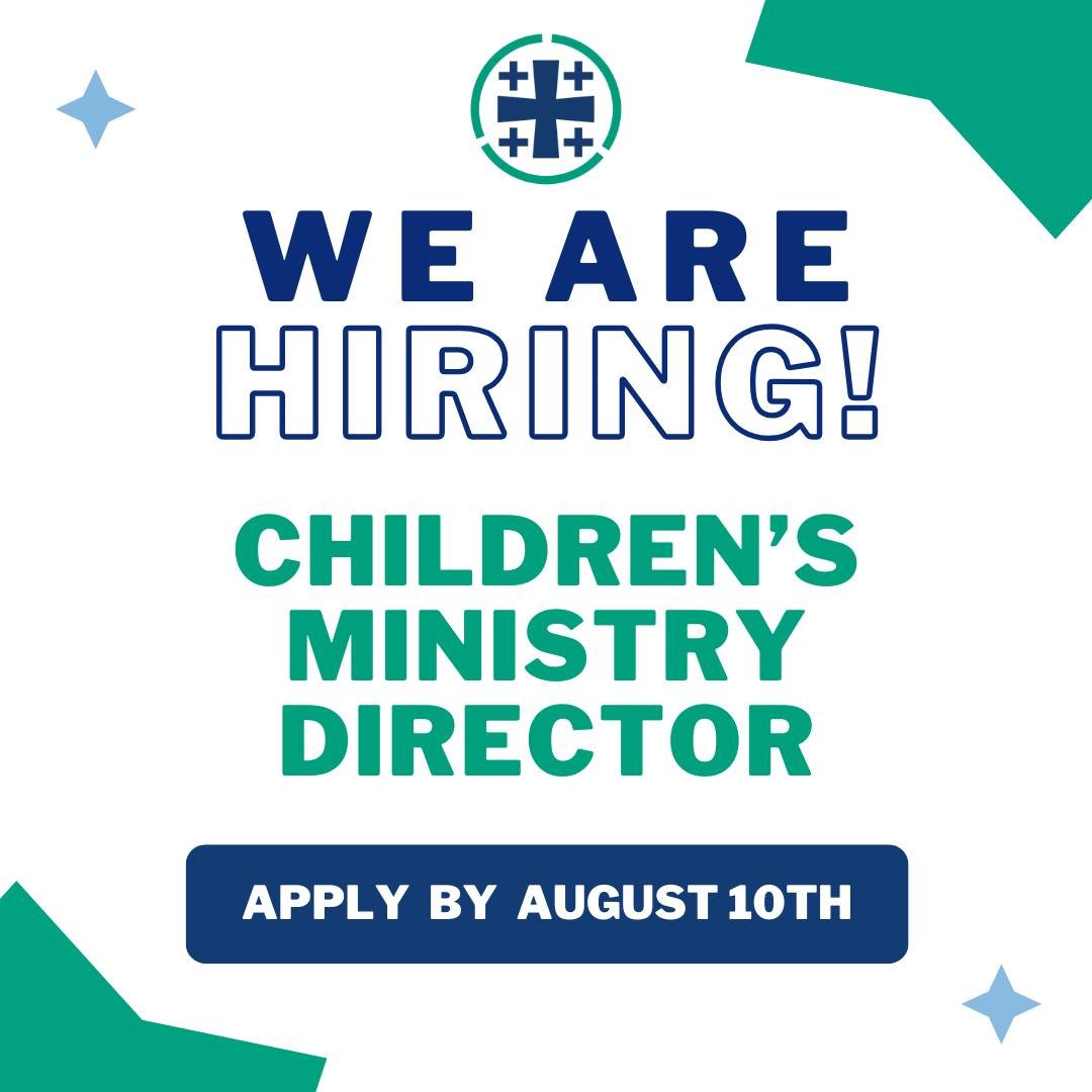 Jesus said, "Let the little children come to me, for the kingdom of heaven belongs to such as these."
We are looking to hire a full-time, Children's Ministry Director for our growing children's ministry and their families. Visit redeemerg