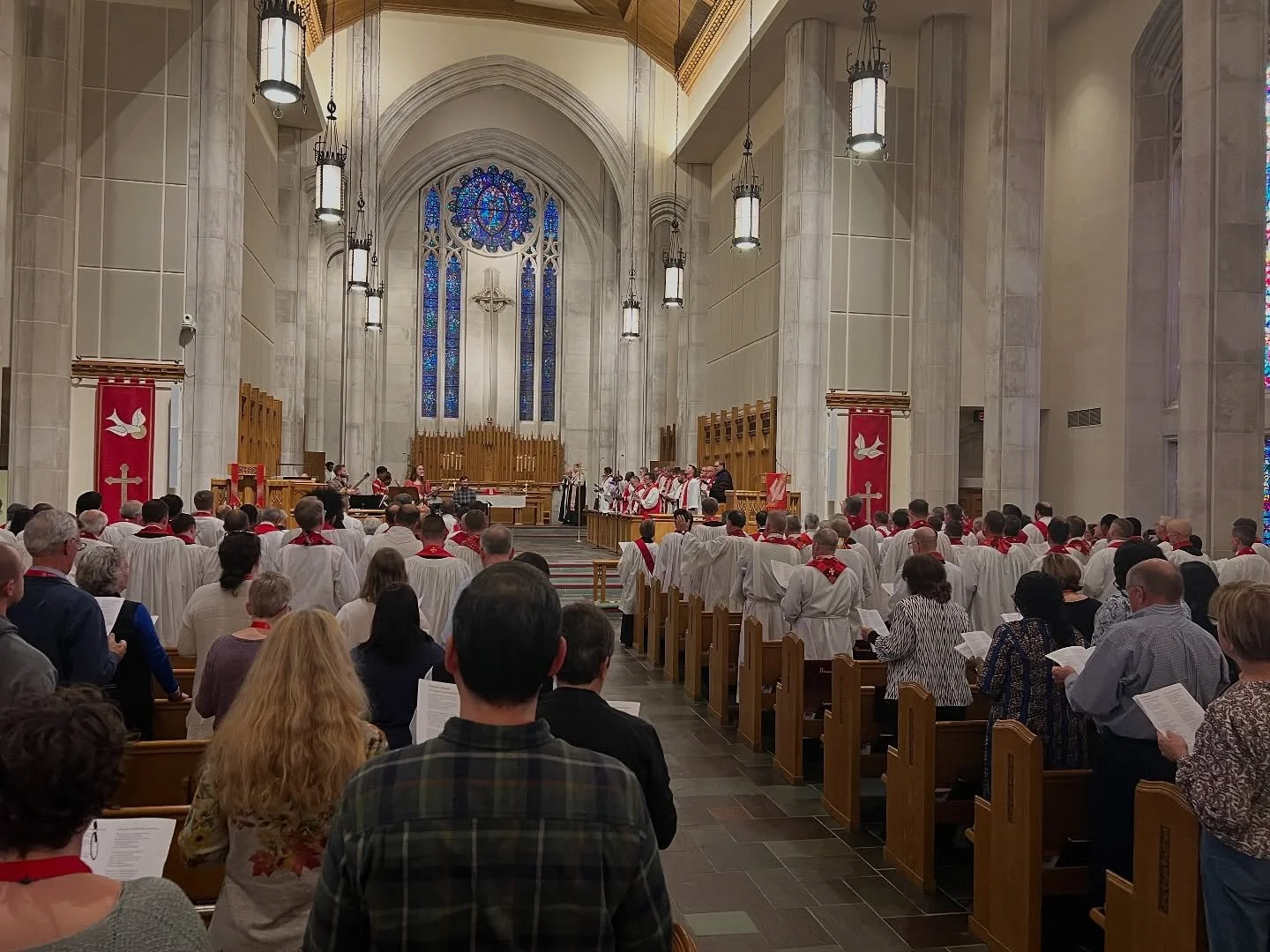Such a beautiful night of worship with all of the clergy and lay delegates gathered from our diocese @adchristourhope , plus special guests from around the world for our annual Synod &amp; Convocation!
