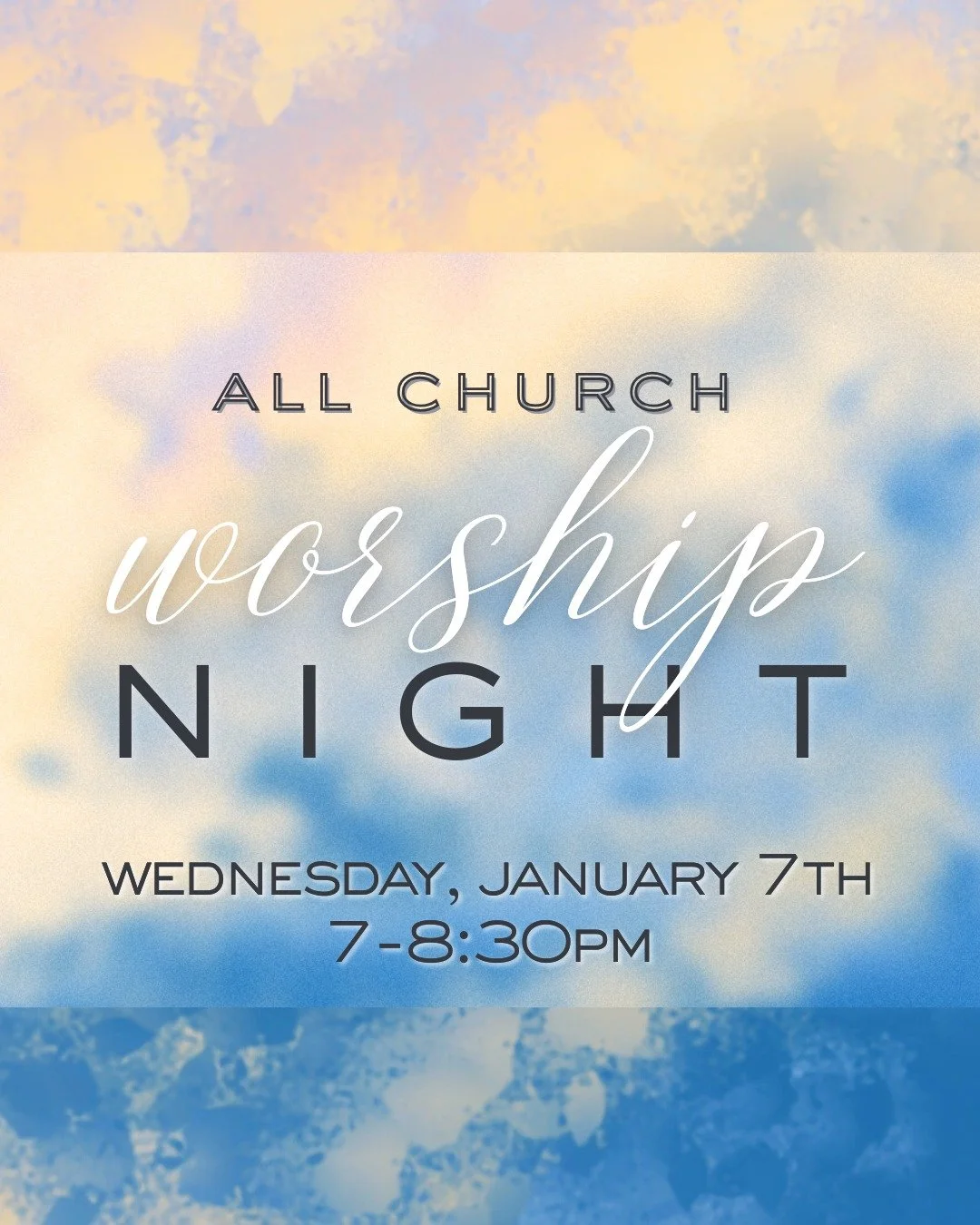 The season of Epiphany begins on January 6th and it is a season of celebration that the Savior of the world has appeared to make all things new! As we begin this season, we hope you'll join us for an All-Church Worship Night on Wednesday, January 7th