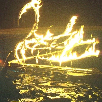 We r doing shows w our floating g fire sculptures again.
