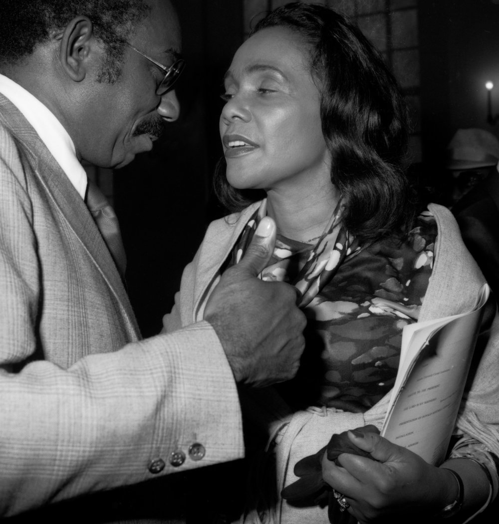   Herman Russell and Coretta Scott King, at Spelman College , 1977 Digital Print 7 7/8 x 7 1/2 in. (image size) The Do Good Fund, Inc., 2015-090 