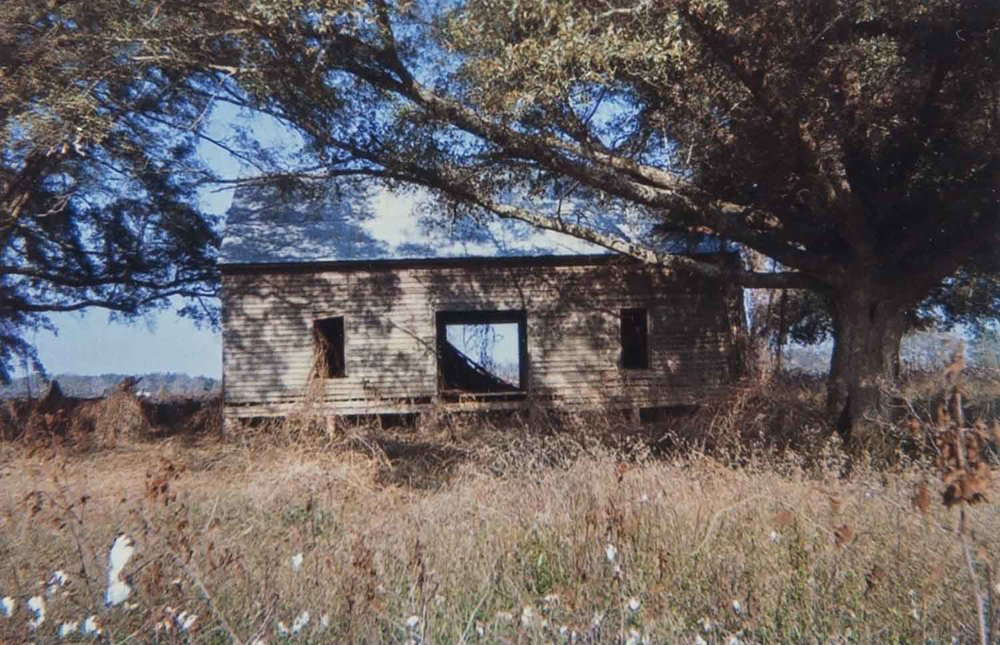   Abandoned Shack in Cotton Filed, Near Montgomery, Alabama  Image: 1971/printed: 1981 Dye Coupler Color Print 3 1/4 x 5 in. (image size) The Do Good Fund, Inc., 2016-121 