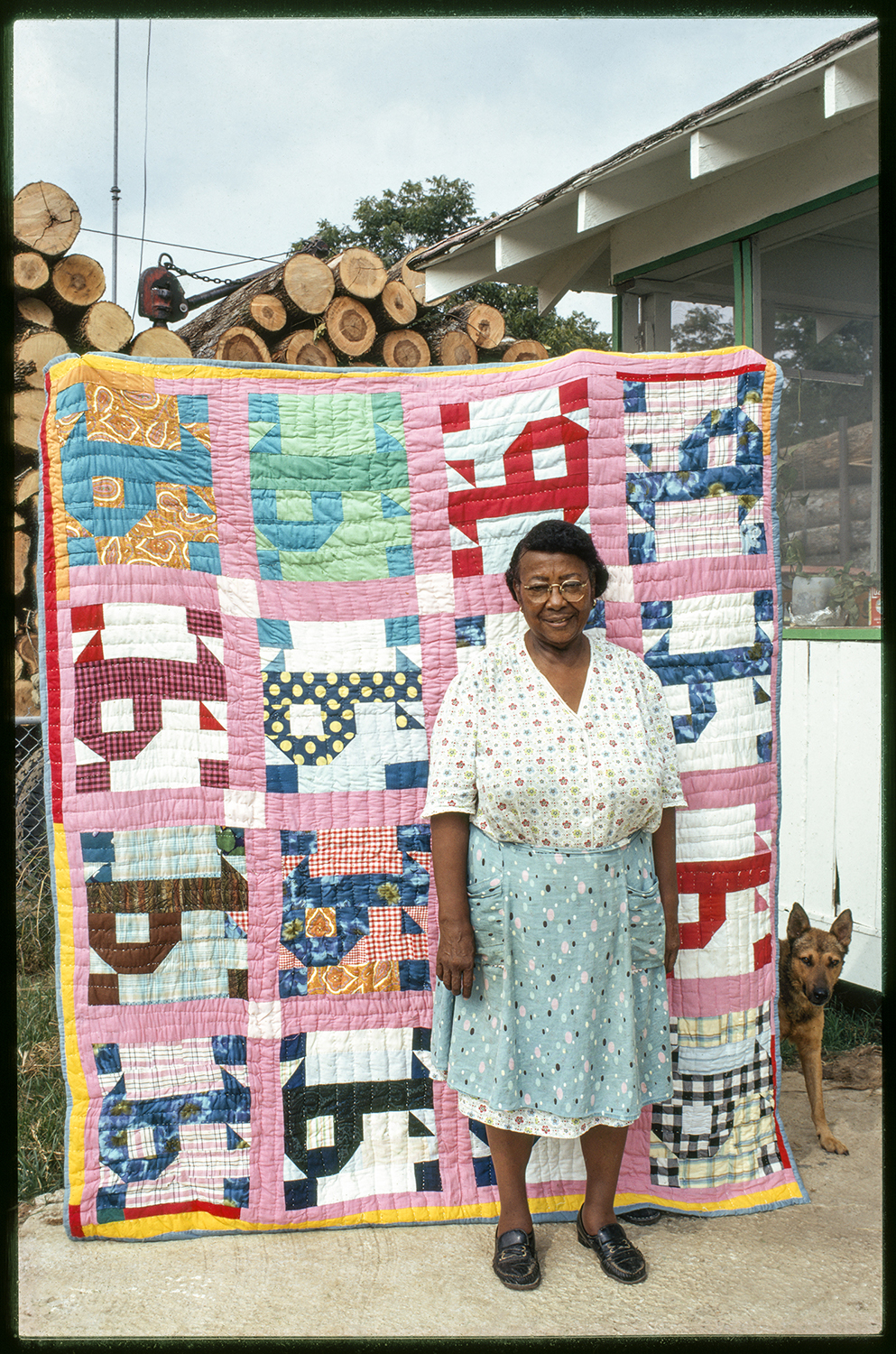   Pecolia Warner with her "P" quilt, Yazoo City, Mississippi , 1975 13 × 20 in. (image size) The Do Good Fund, Inc., 2016-131   