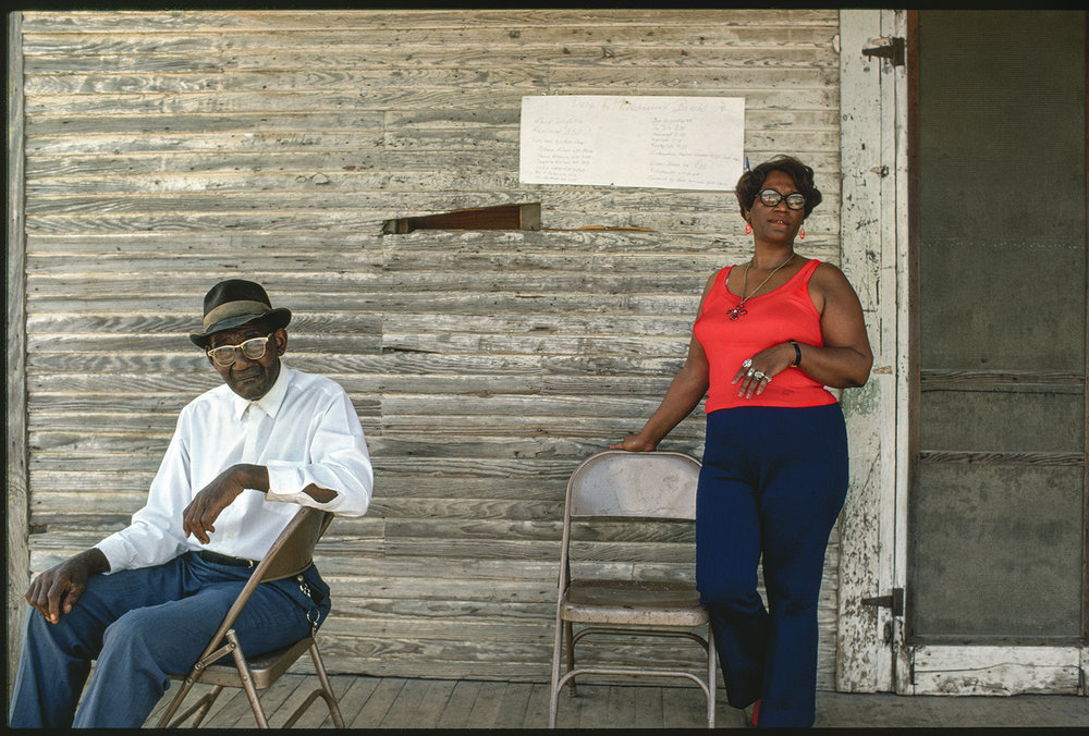   Unidentified man and woman, Cohn Brothers Country Store, Lorman, Mississippi , 1974 13 × 20 in. (image size) The Do Good Fund, Inc., 2016-144 