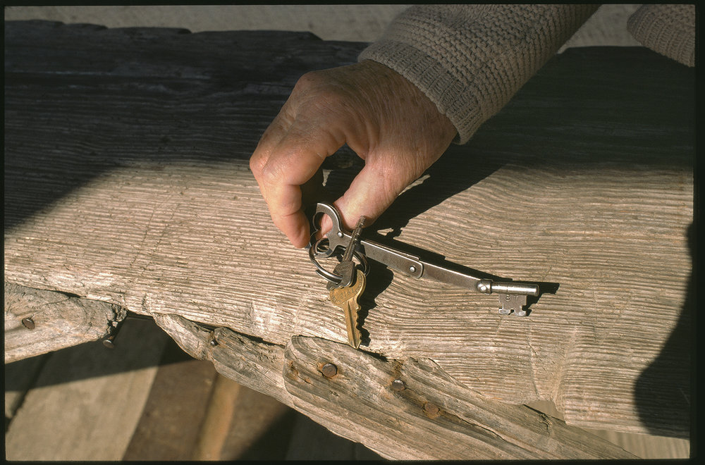   Store Keys held by Aden Fisher White, S.M. White &amp; Son Crossroads Store, Old Port Gibson Road, Reganton, Mississippi , 1974 13 × 20 in. (image size) The Do Good Fund, Inc., 2016-123 