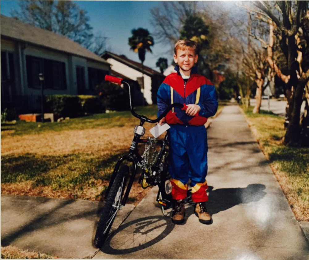   Boy Holding Check Near Bike, Metairie, LA  Image: 1996/printed: 1996 Edition: AP Chromogenic Print 15 3/4 × 19 3/4 in. (image size) The Do Good Fund, Inc., 2015-035 