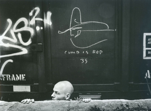   Graffiti Artist, Train, Winston-Salem, N.C.  Image: 2002/printed: 2017 Edition: 2/12 Toned Silver-Gelatin Print 9 3/4 × 13 in. (image size) The Do Good Fund, Inc., 2017-132 