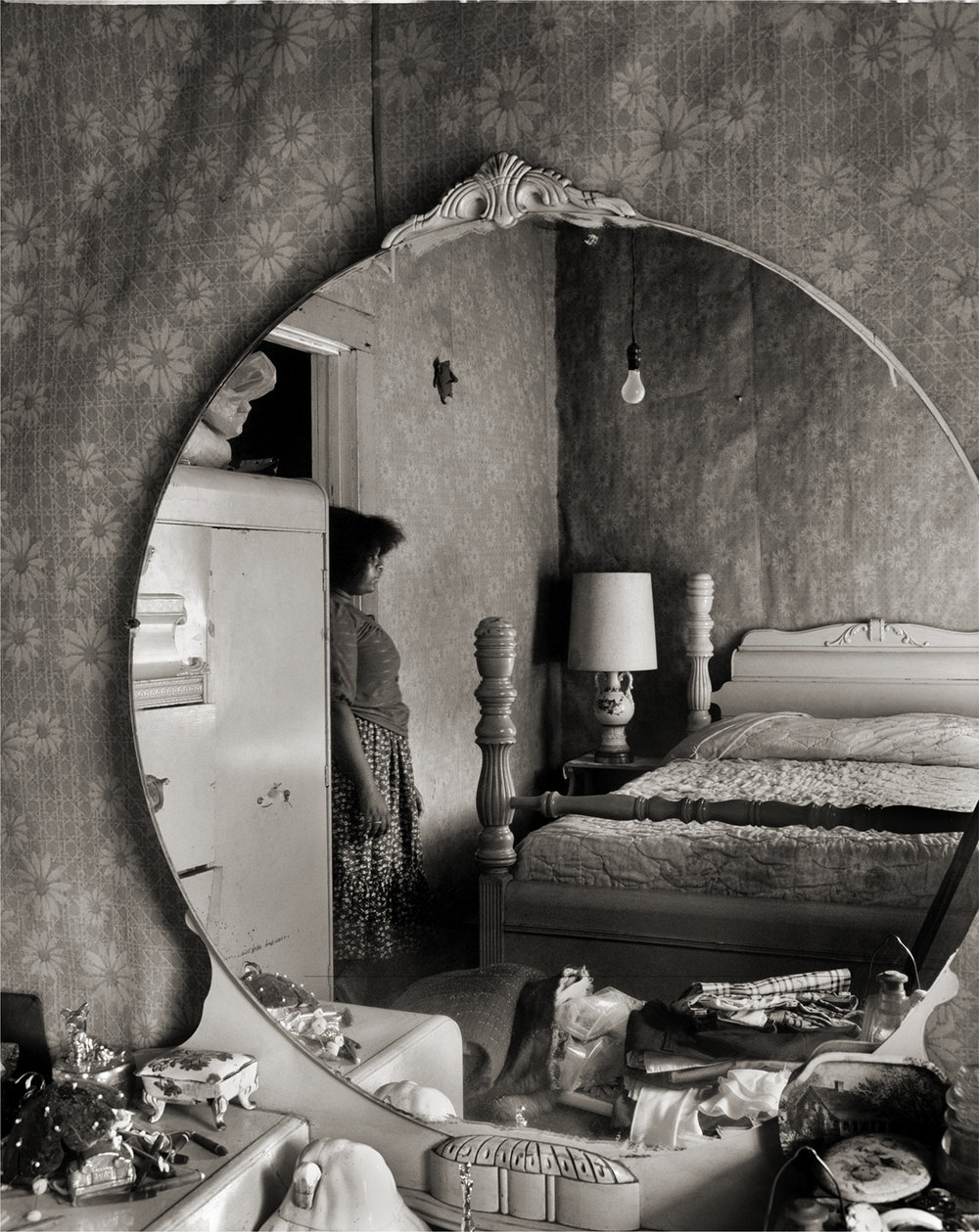   Oglesby Bedroom , Stotesbury, Raleigh County, West Virginia Image: 1982/ printed: 2016 Platinum Print  19 3/4 × 15 3/4 in. (image size) The Do Good Fund, Inc., 2015-082 
