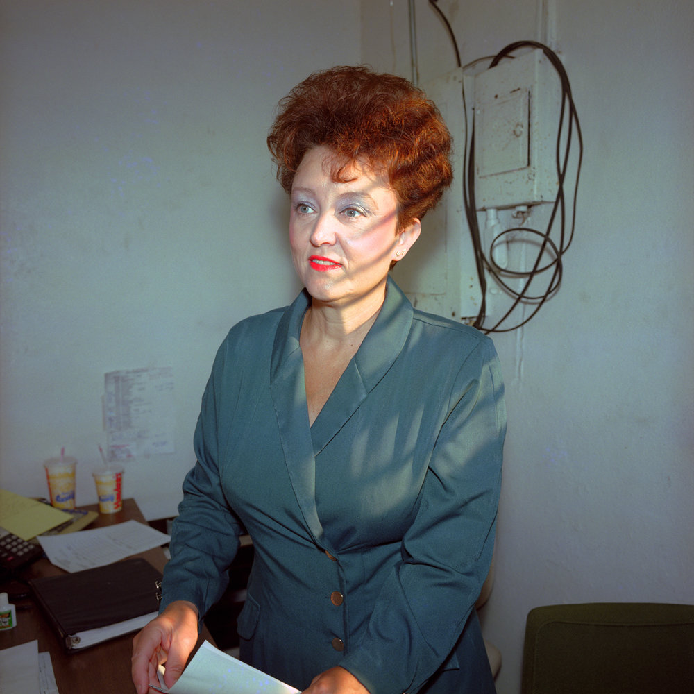   Woman in Office , 1996-1998/ Printed: 2016 Edition: 7/15 Chromogenic Print 14 × 14 in. (image size) The Do Good Fund, Inc., 2016-013 