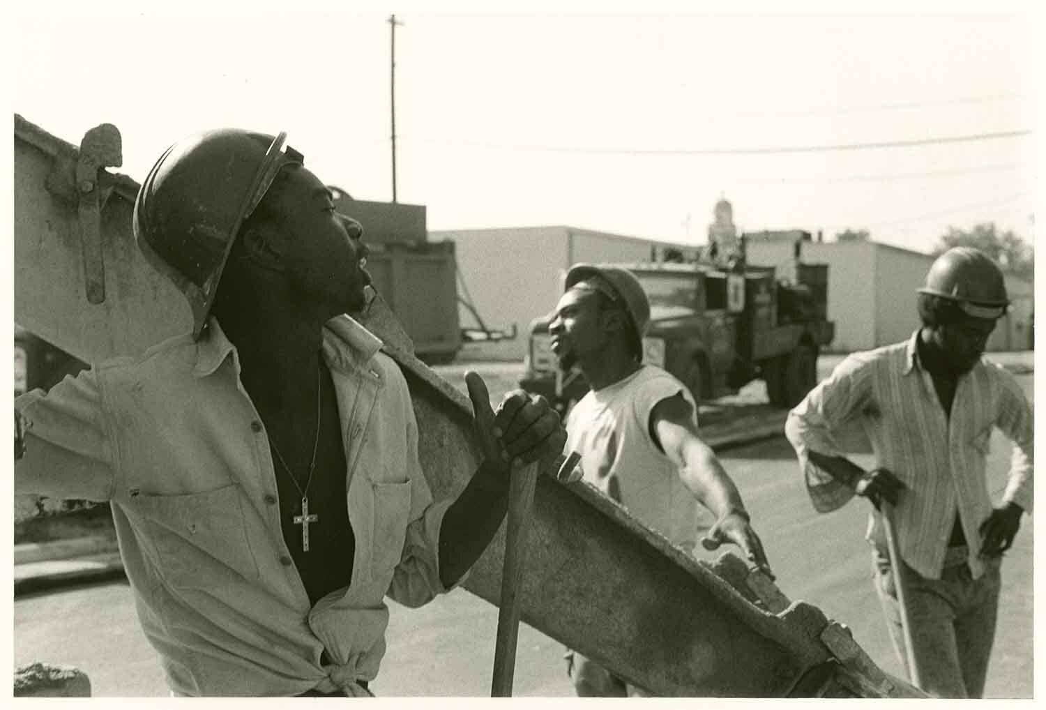   Construction workers repairing the street , 1976 Silver Gelatin Print 7 1/4 × 10 7/8 in. (image size) The Do Good Fund, Inc., 2015-67 