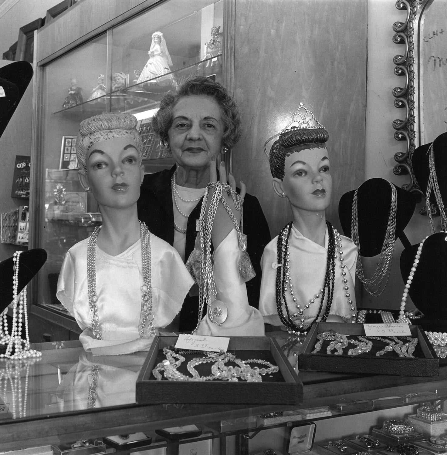   Ms. Bennet in her jewelry store , 1978 Silver Gelatin Print 7 × 7 in. (image size) The Do Good Fund, Inc., 2017-35 