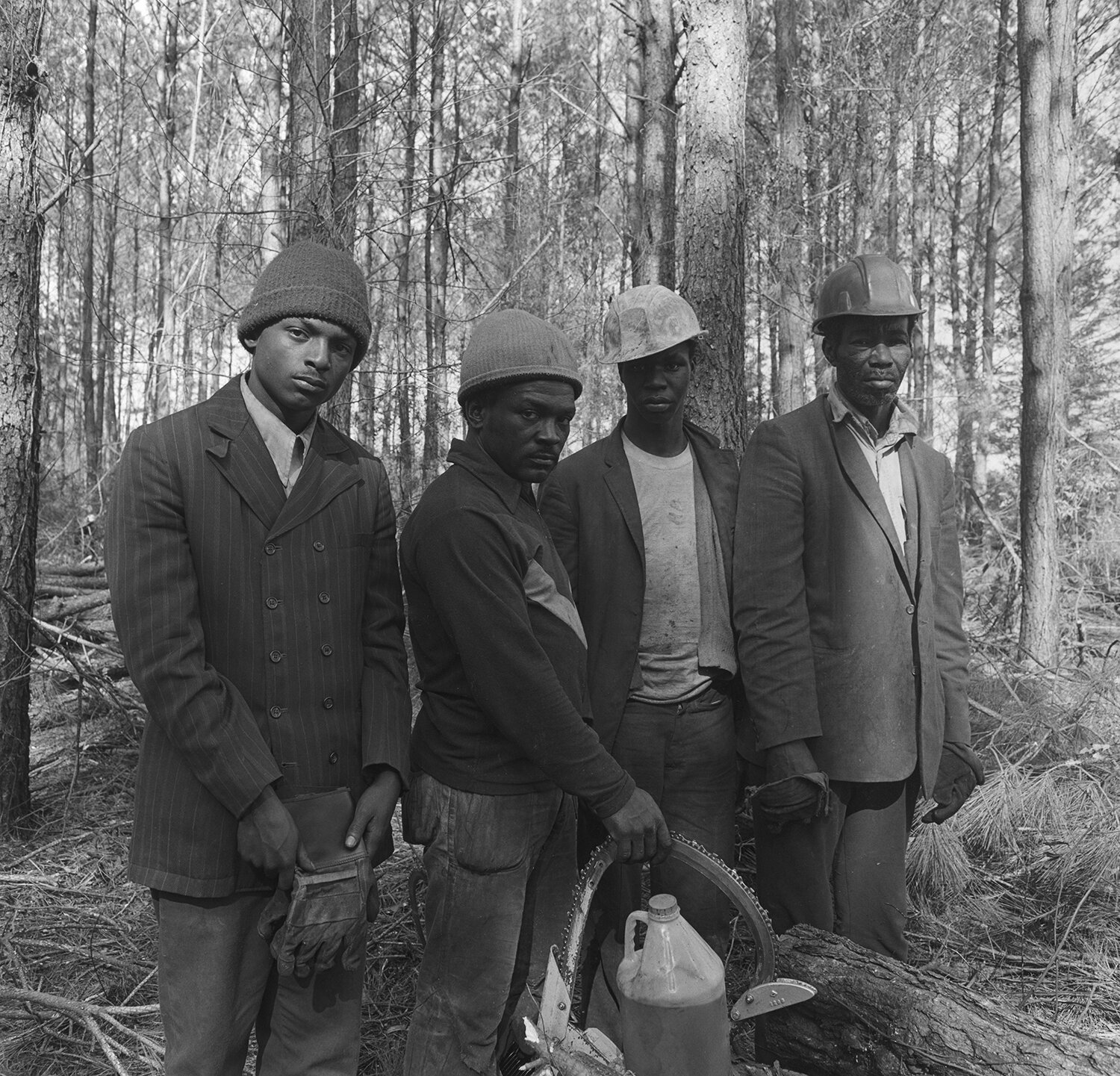   Loggers in the woods, near Attapulgus , 1978 Silver Gelatin Print 10 1/4 × 10 1/2 in. (image size) The Do Good Fund, Inc., 2017-38 