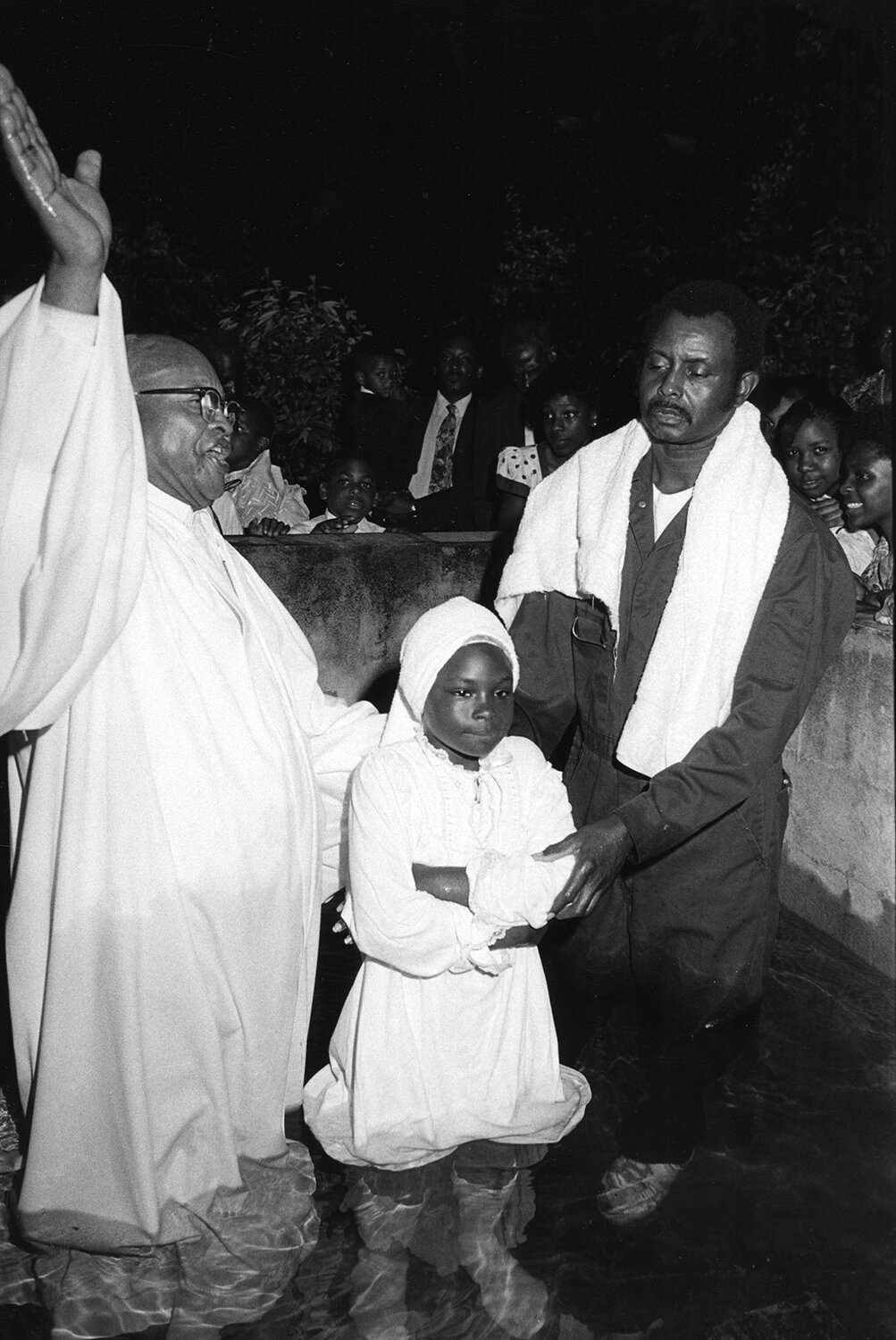   Rev. Mitchell baptizing on last night of revival, Mt. Zuma , 1991 Silver Gelatin Print 14 x 11 in. (paper size) The Do Good Fund, Inc., 2017-66 