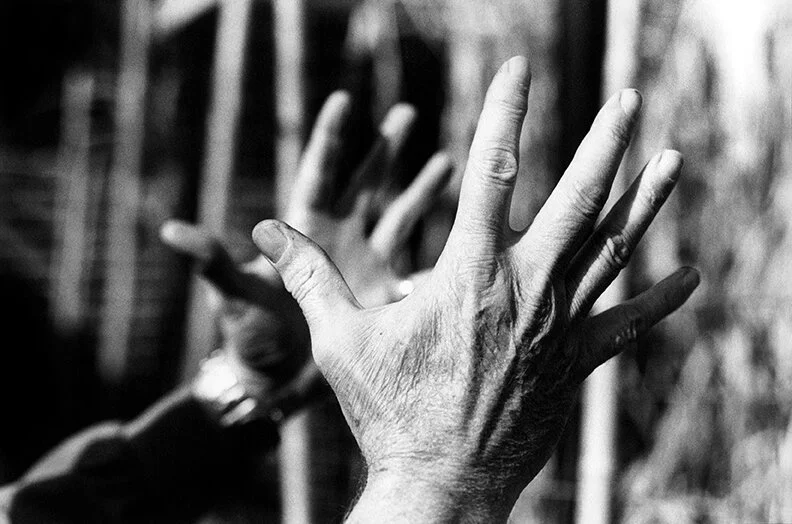   John Warren Mobley Stipe Jr’s hands, Grady Avenue, Athens , 1993 Archival pigment print 14 x 21 1/2 in. (Image Size)  The Do Good Fund, Inc., 2020-029 