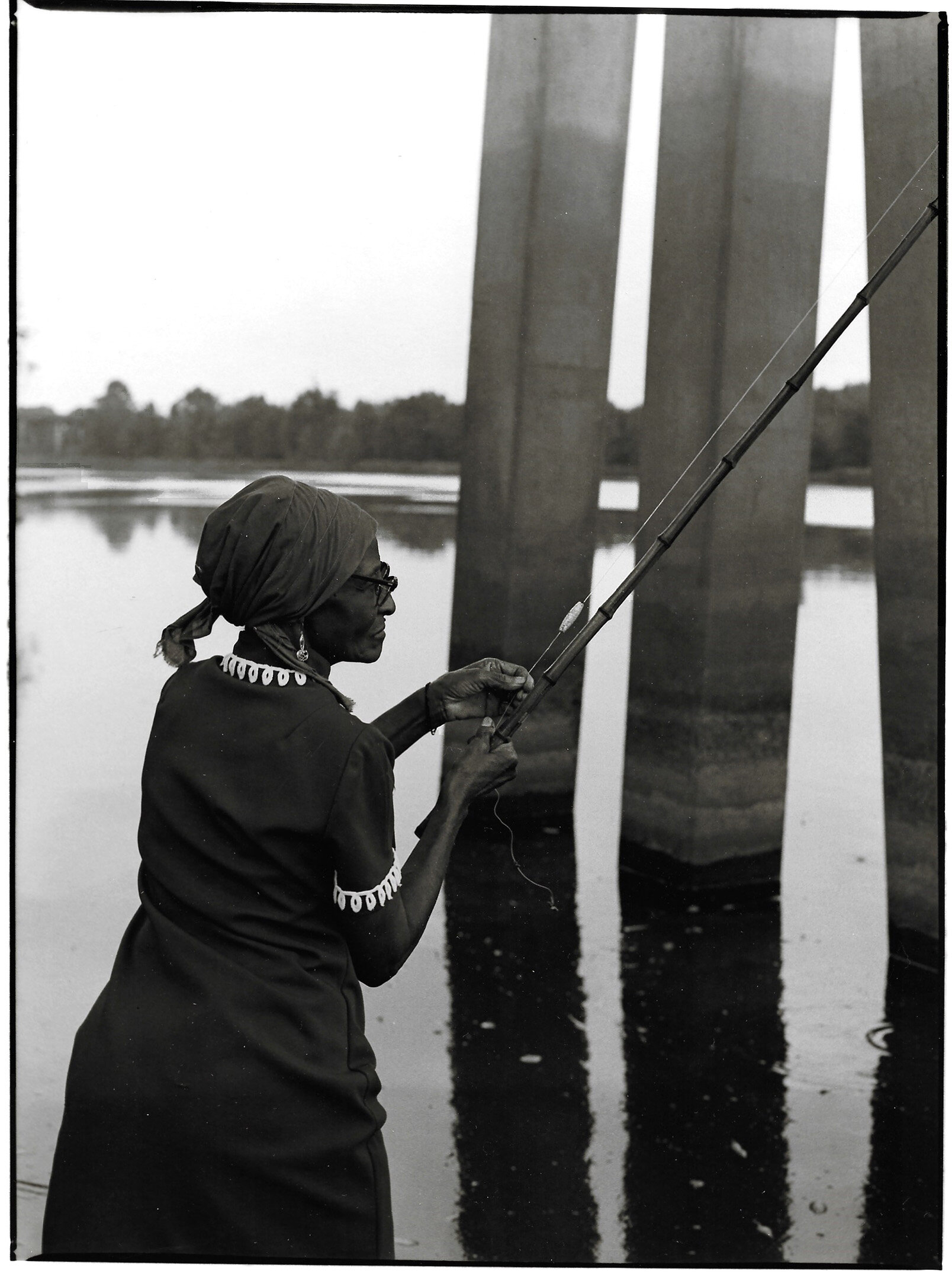   Fishing Under the Trestle, Cheney Griffin Park, Bainbridge, GA  Image: 1980/printed: 2020 Gelatin silver print 11 3⁄4 x 8 3⁄4 in. (image size)   The Do Good Fund, Inc., 2020-066 