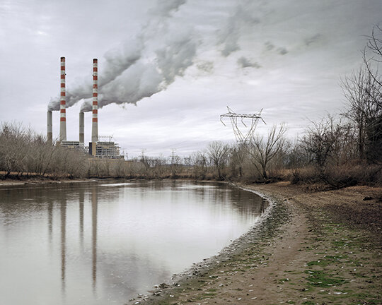   Cumberland Fossil Plant, Cumberland River, Cumberland City, Tennessee  Image: 2011/printed: 2020 Edition: 1/15 Archival Pigment Print 20 × 25 in. (image size) The Do Good Fund, Inc., 2020-010 