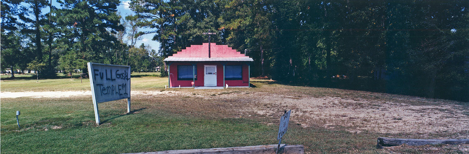   Rural church, off Hwy. 22, near Pontchatoula, Tangipahoa Parish , 1999 C-print 13 1⁄8 x 37 3⁄4 in. (image size) The Do Good Fund, Inc., 2018-061 