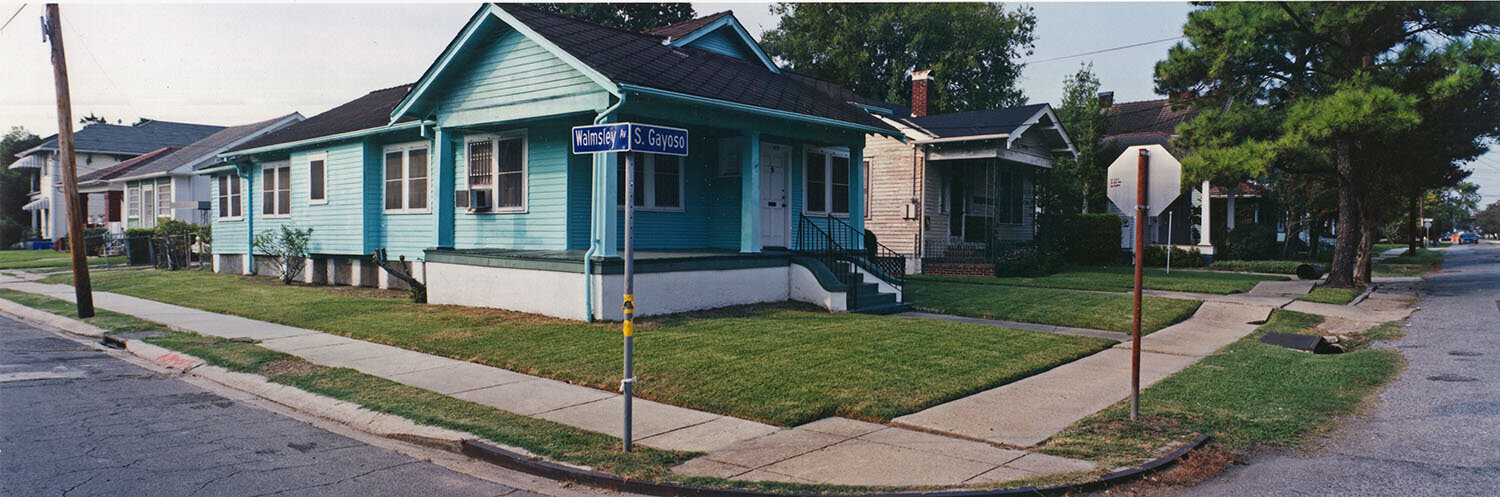   Walmsley and Gayoso Streets, Broadmoor, New Orleans , 1999 C-print 13 3⁄4 x 37 3⁄4 in. (image size) The Do Good Fund, Inc., 2018-063 