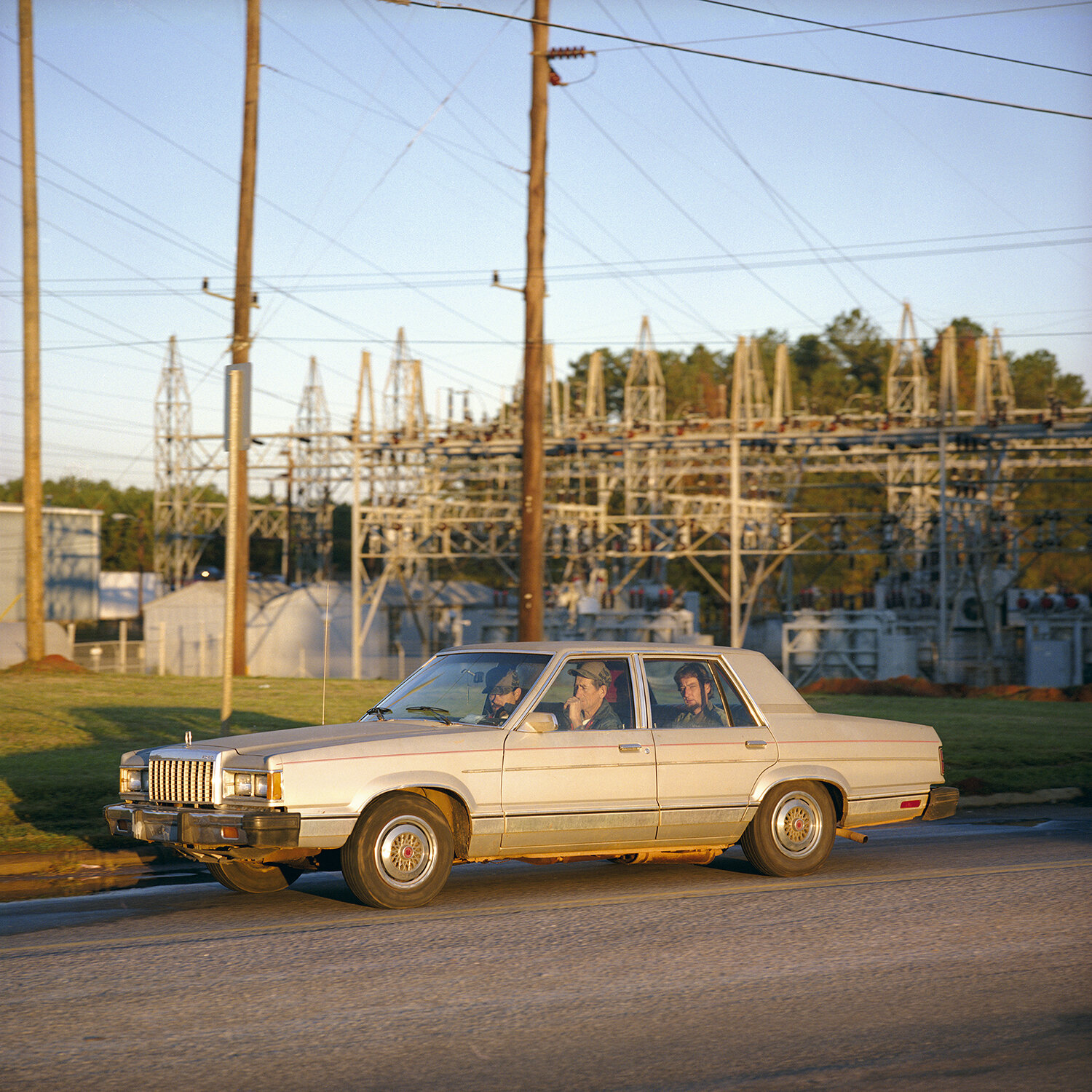   Men in Car , 1996-98/printed: 2018  (from Public Gesture series) Edition: 1/15 Archival pigment print 19 1/2 x 19 1/2 in. (image size) The Do Good Fund, Inc., 2020-002 