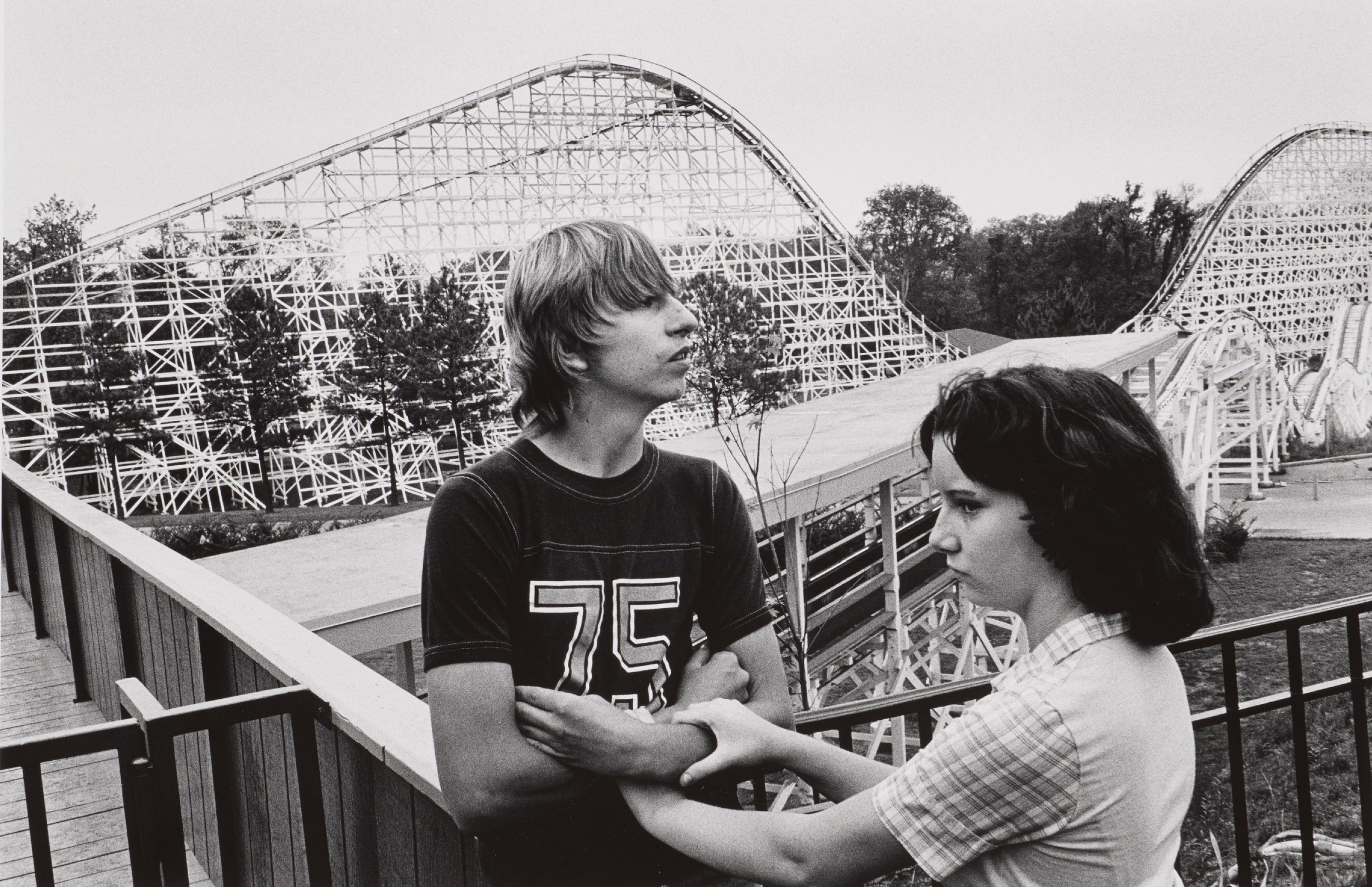 Theme Park, Atlanta, Couple at Ride, 1979