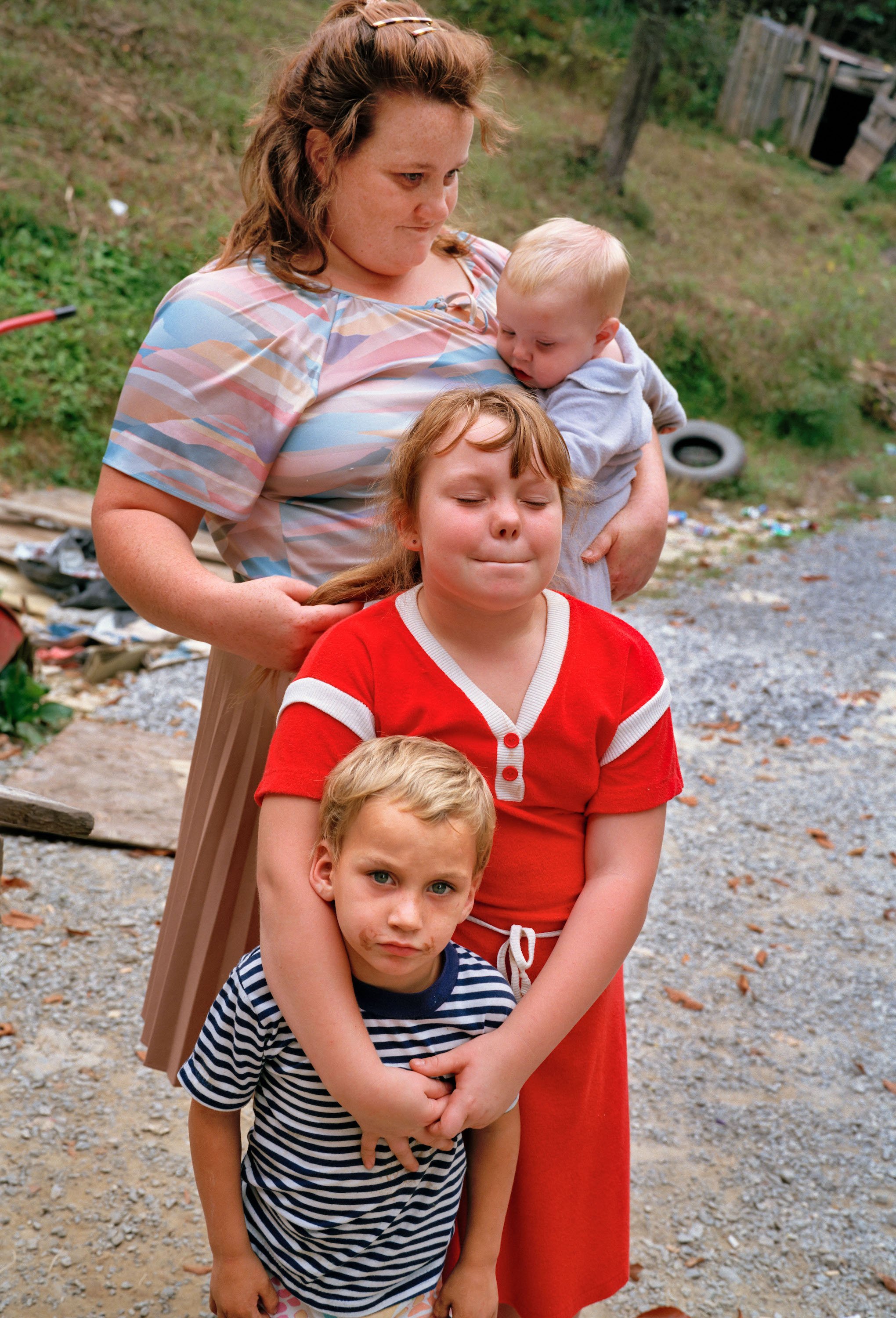  Sheron Rupp  Mother with Children, Harlan County, Kentucky  Image: 1990/printed: 2021 Edition: 1/10 Inkjet print 36 x 24 1/2 in. (image size)  The Do Good Fund, Inc., 2021-018 