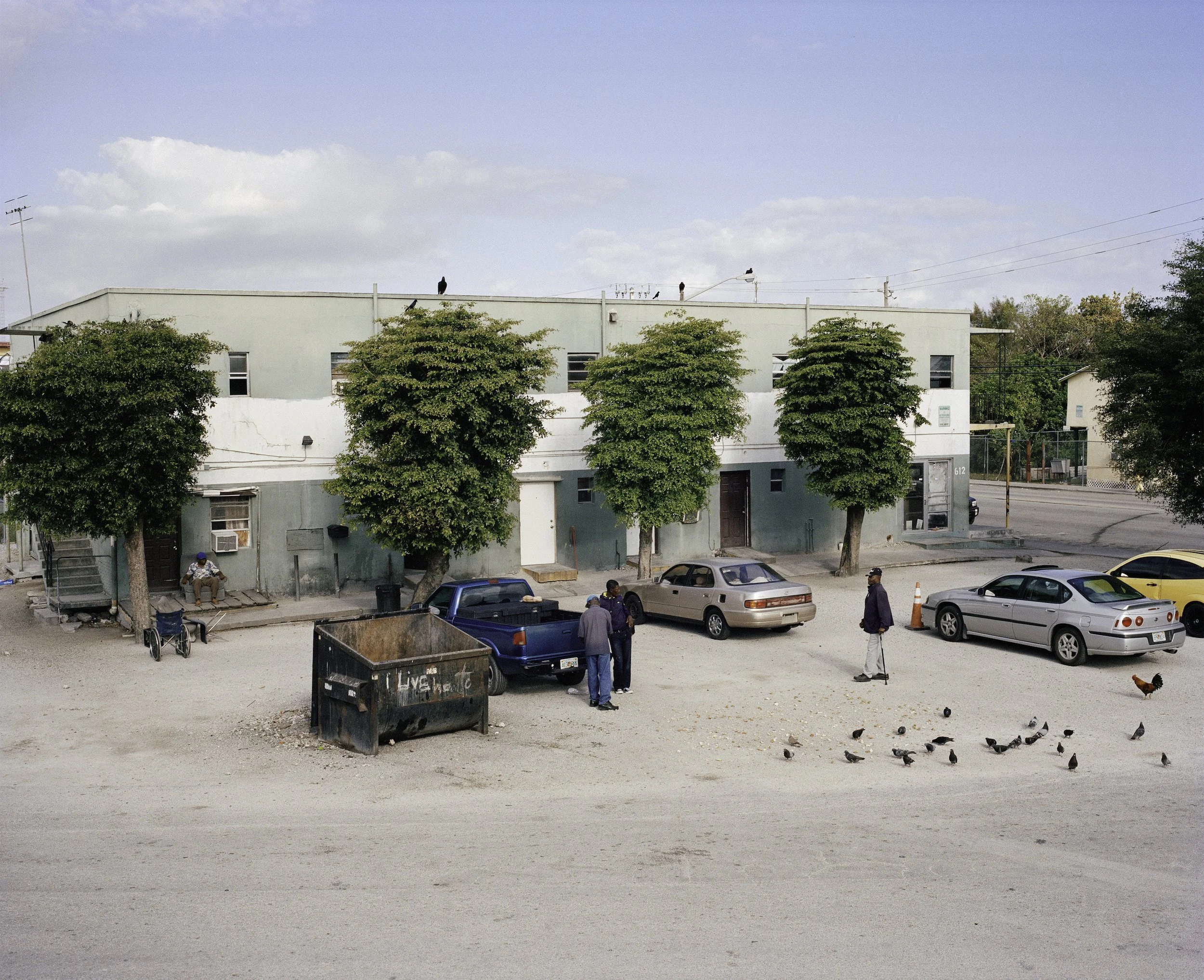   Daily Morning Gathering at the Green Building, 2016   Archival Pigment Print  16x19 5/8 (image size)  The Do Good Fund, Inc., 2025-004 