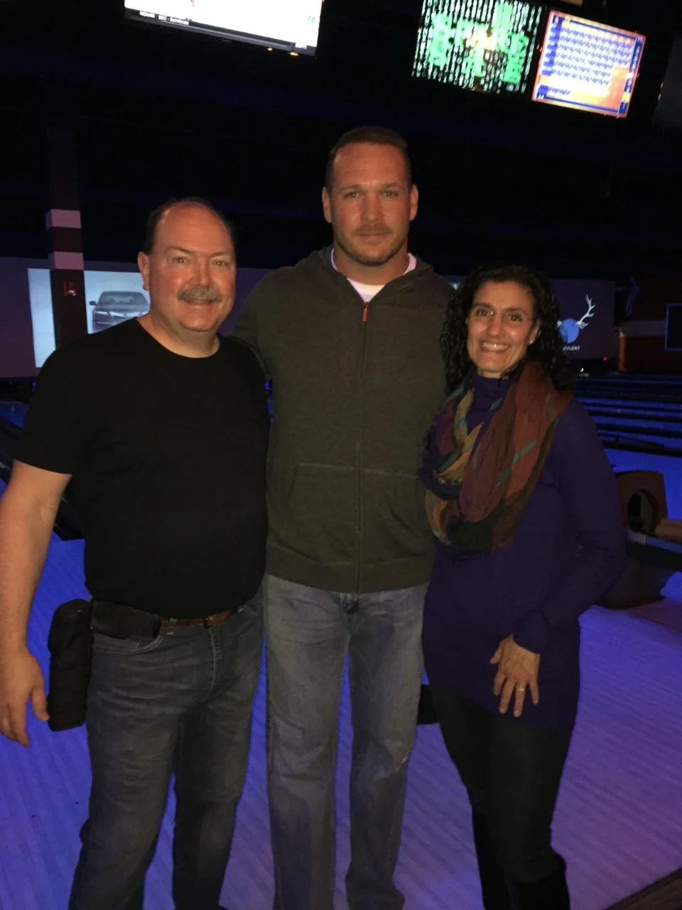 Brett and his wife Debbie while on assignment to photograph Brian Urlacher.