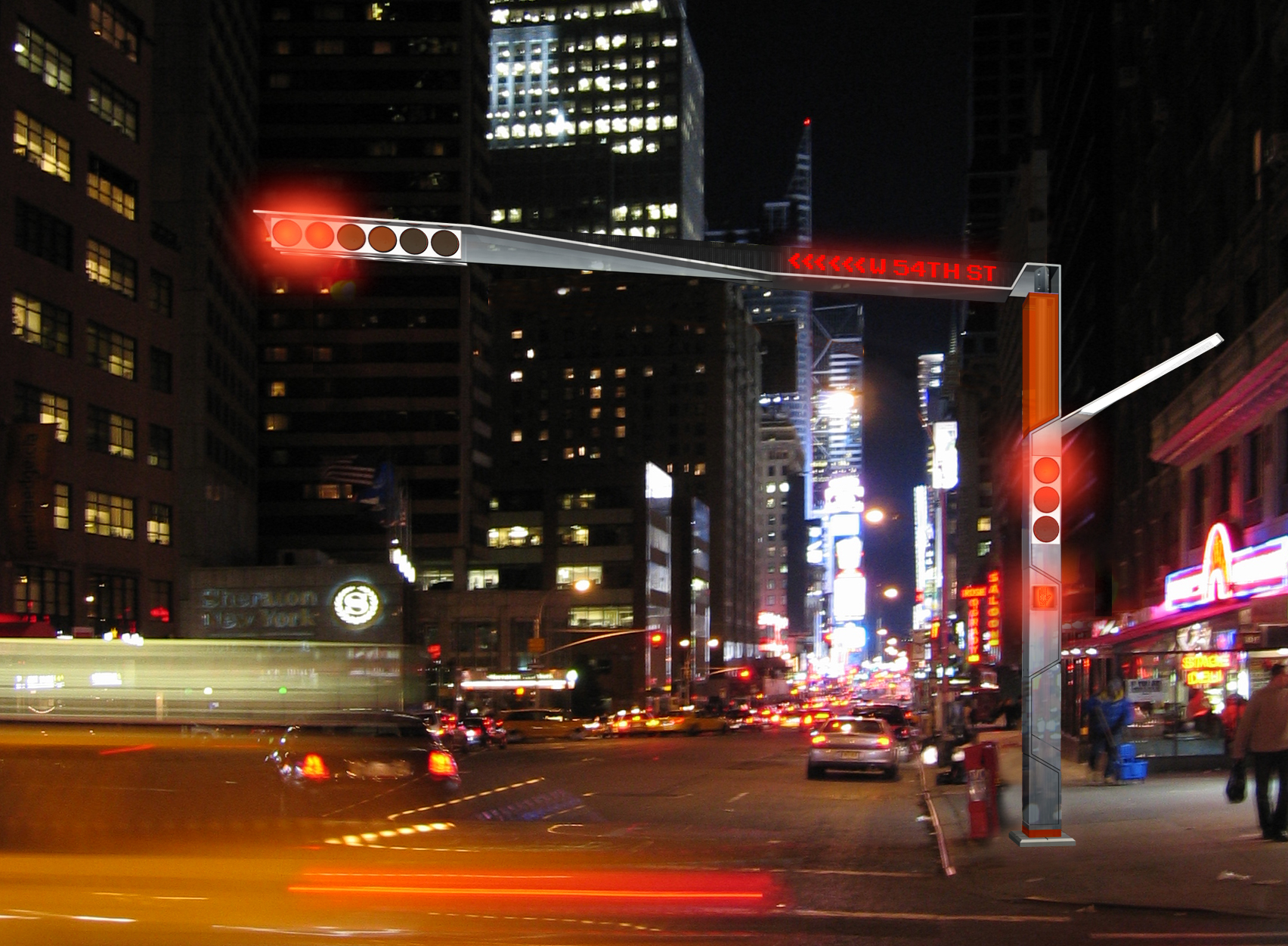 CITY LIGHTS/ NEW YORK New York- the heart of America, its streets- the pulse of the city. Prototype EVO is in response to the dynamics of the New York City streets. Its design incorporates the functions to guide, safeguard and control traffic and