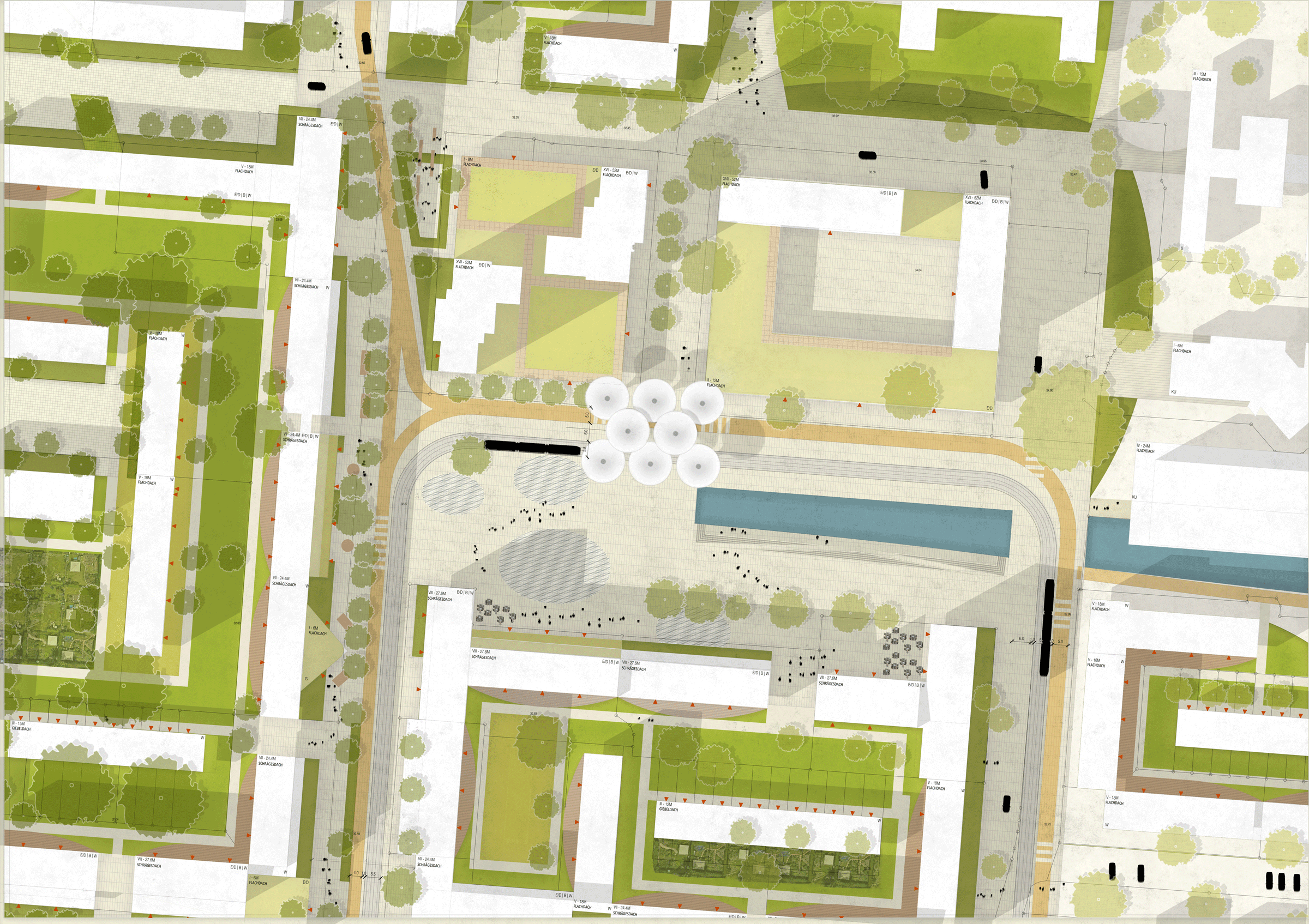 Am Schlaatz District Center and the Nuthe Slip