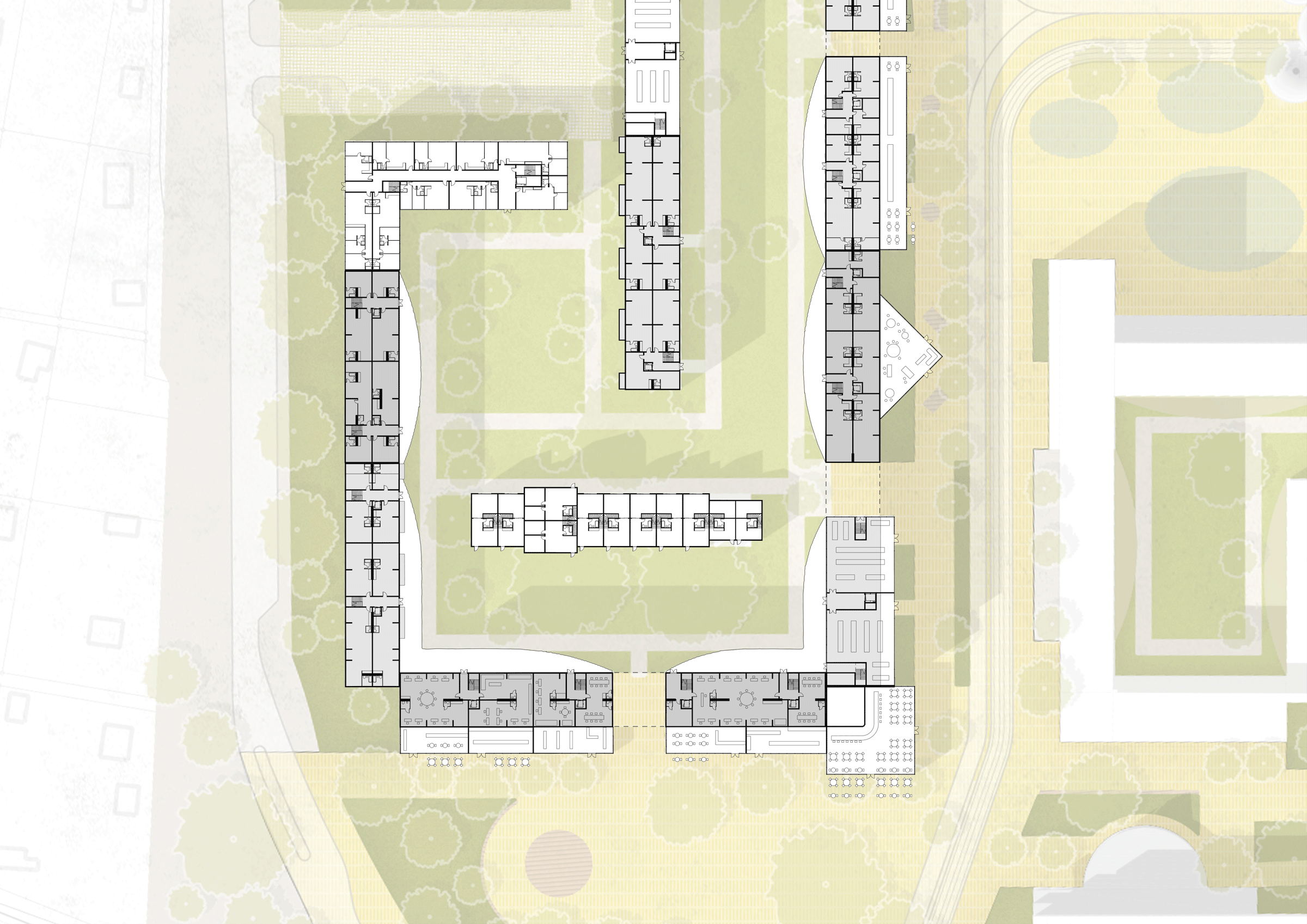 Typical Block Renovation and Reorganization, Ground