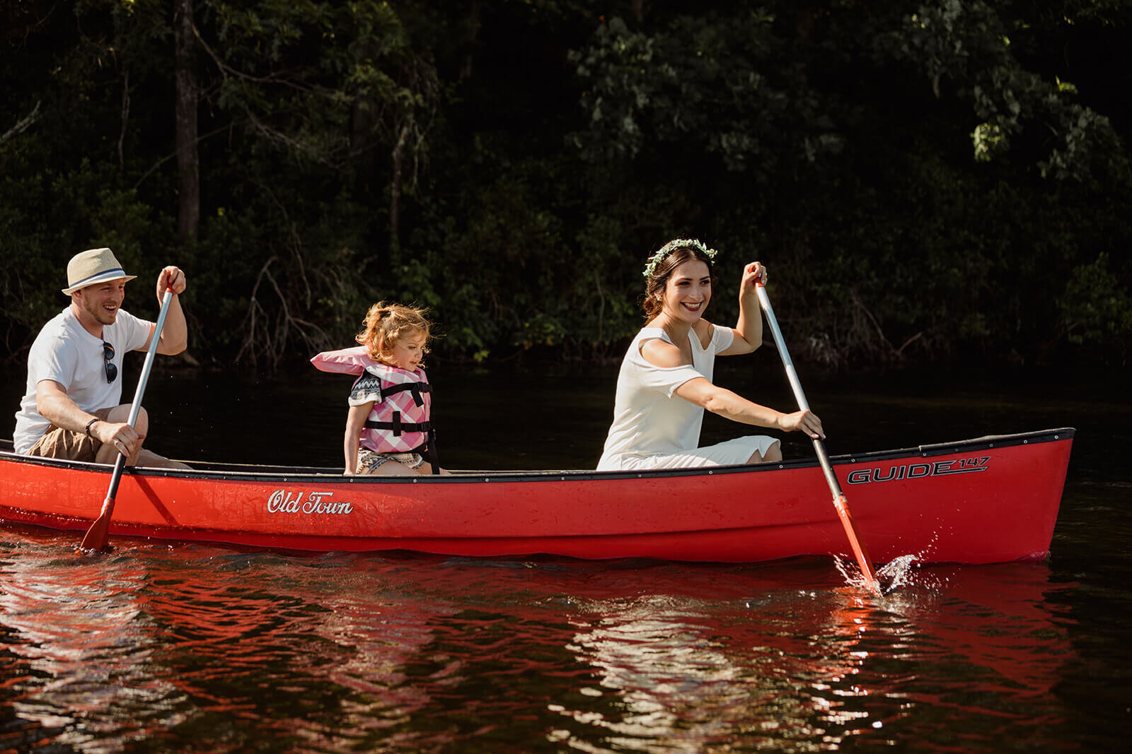  Canoeing Rhode Island Elopement on the Wood River 