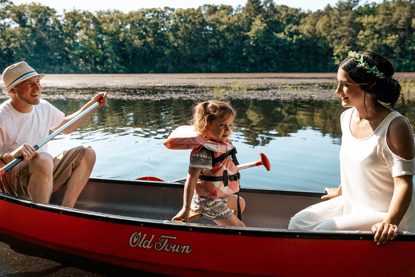  Elope with Kids! Canoeing Rhode Island Elopement on the Wood River 