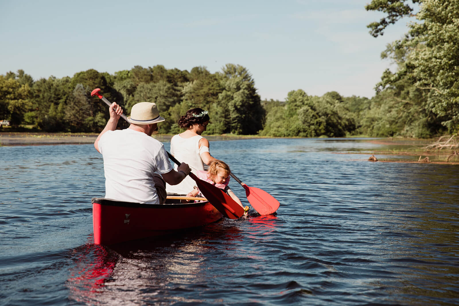  Canoeing Rhode Island Elopement on the Wood River 