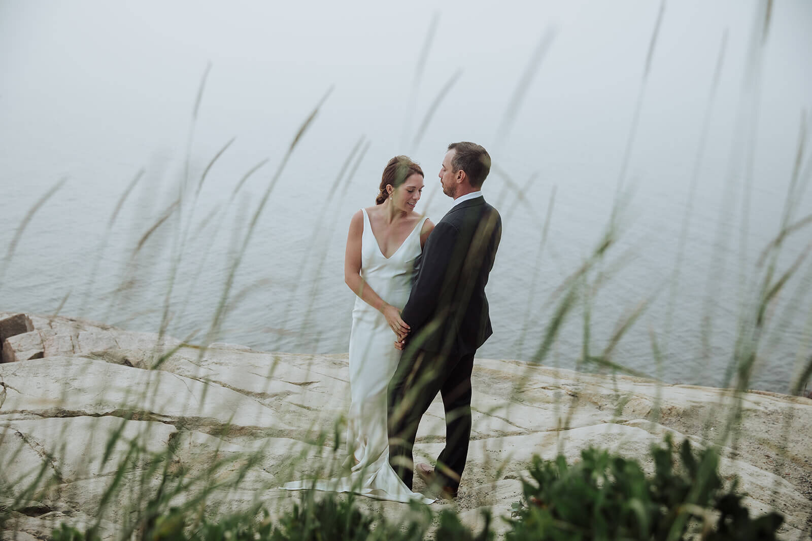  Beautiful coastal Maine elopement at Acadia National Park in Maine. 