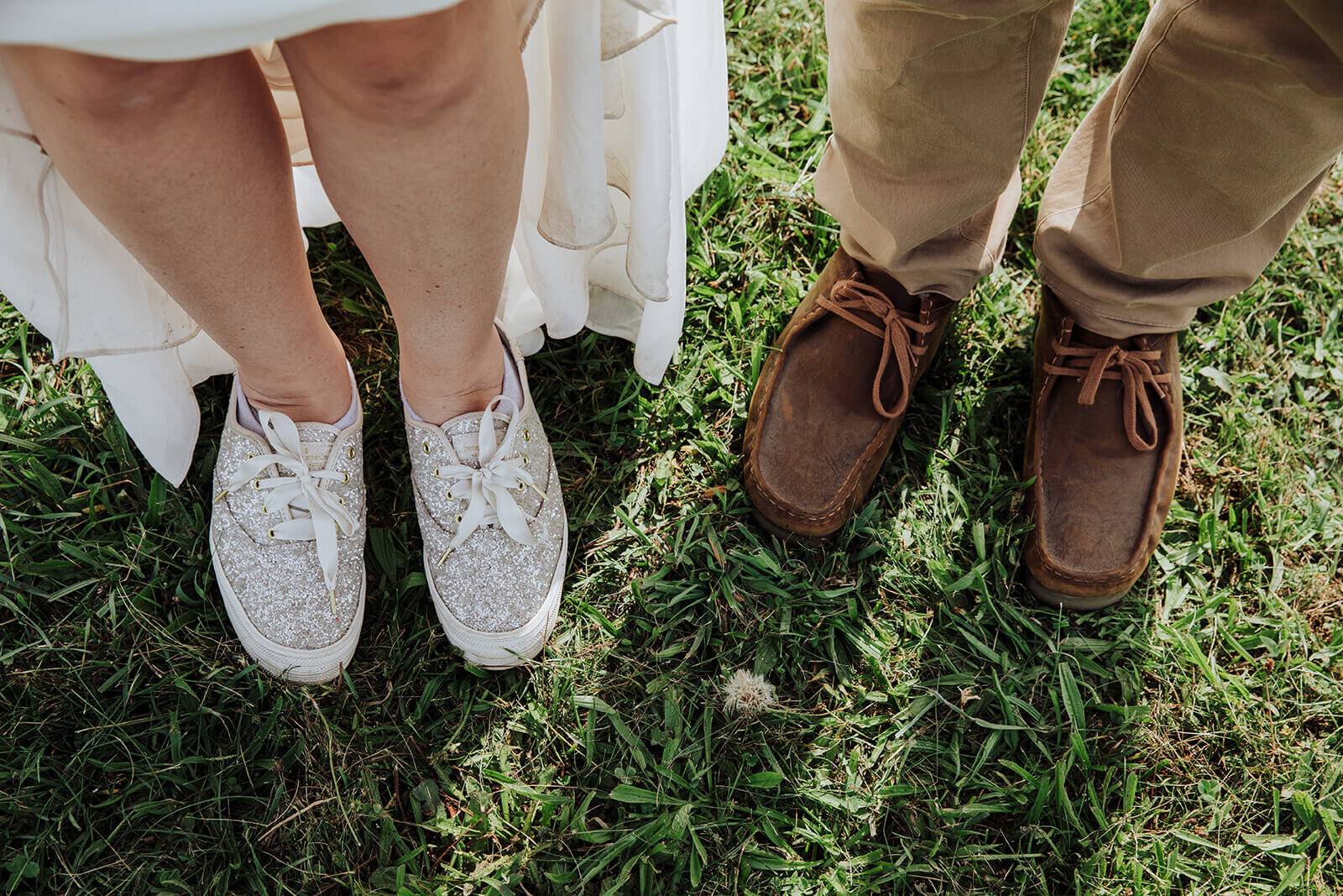  Couple’s shoes during their hiking and beach elopement on Block Island off the coast of Rhode Island. 