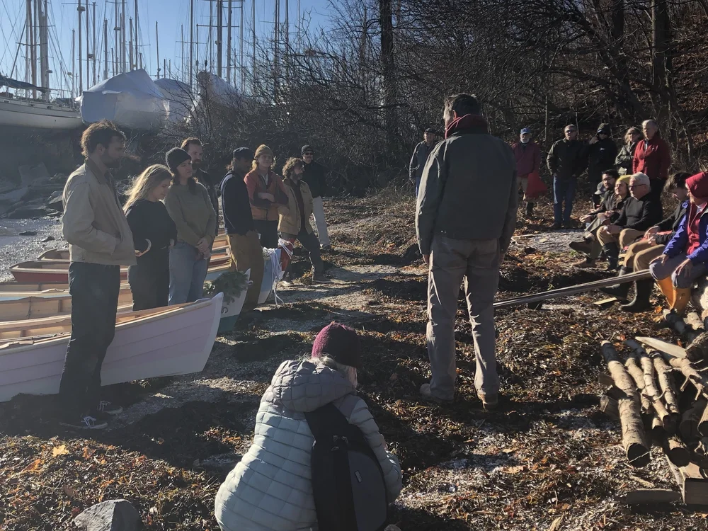 Kevin makes a speech about the builders