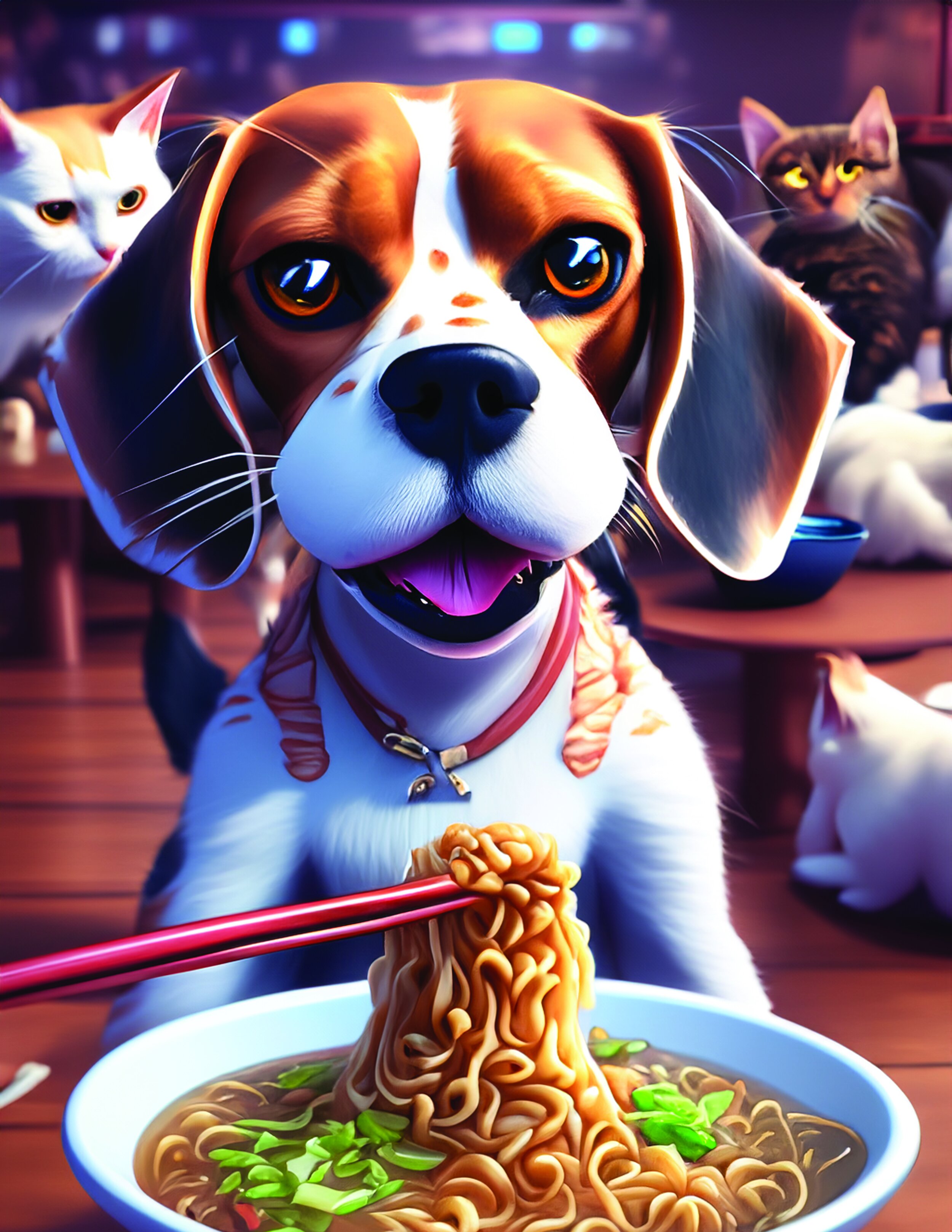 Dog eating noodles.jpg